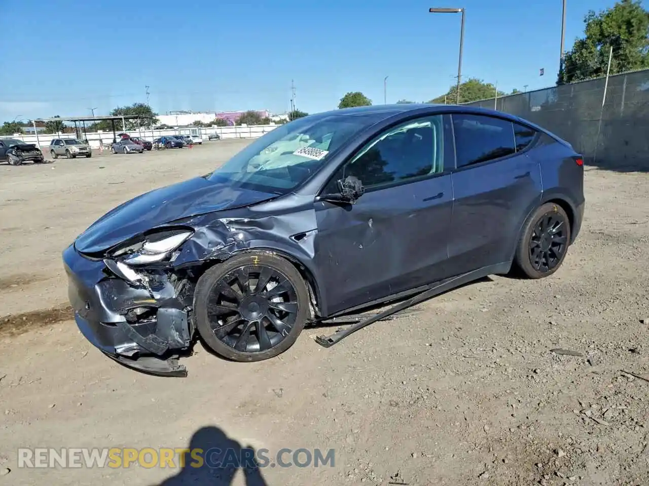 1 fotografías del automóvil dañado 5YJYGAEE4MF269814 TESLA MODEL Y 2021