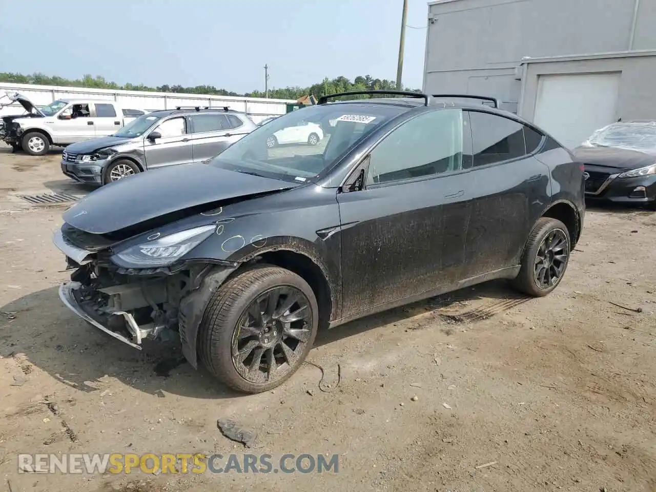 1 Photograph of a damaged car 5YJYGAEE5MF148497 TESLA MODEL Y 2021