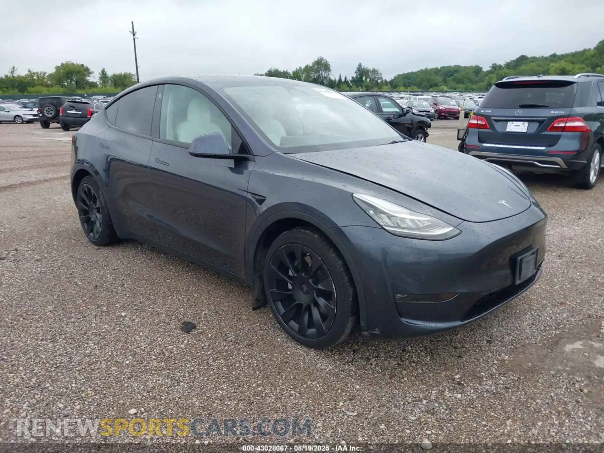 1 Photograph of a damaged car 5YJYGAEE5MF201182 TESLA MODEL Y 2021