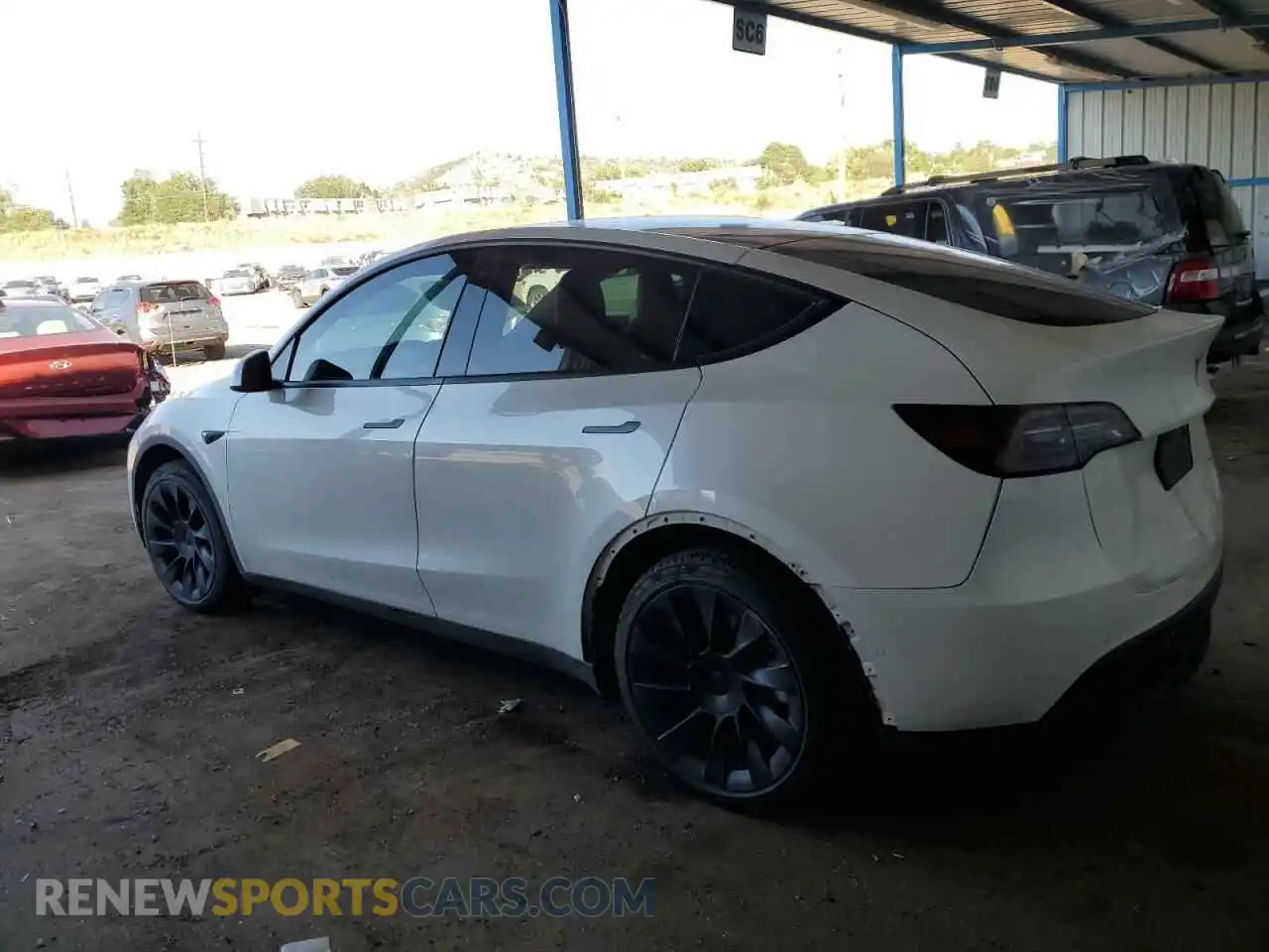 2 Фотография поврежденного автомобиля 5YJYGAEE6MF207315 TESLA MODEL Y 2021