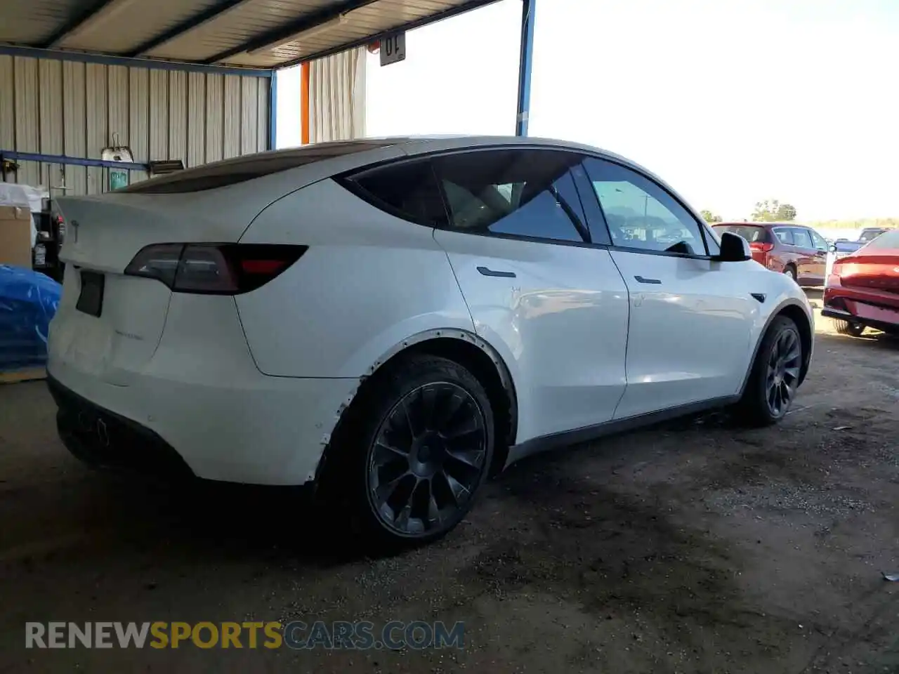 3 Фотография поврежденного автомобиля 5YJYGAEE6MF207315 TESLA MODEL Y 2021