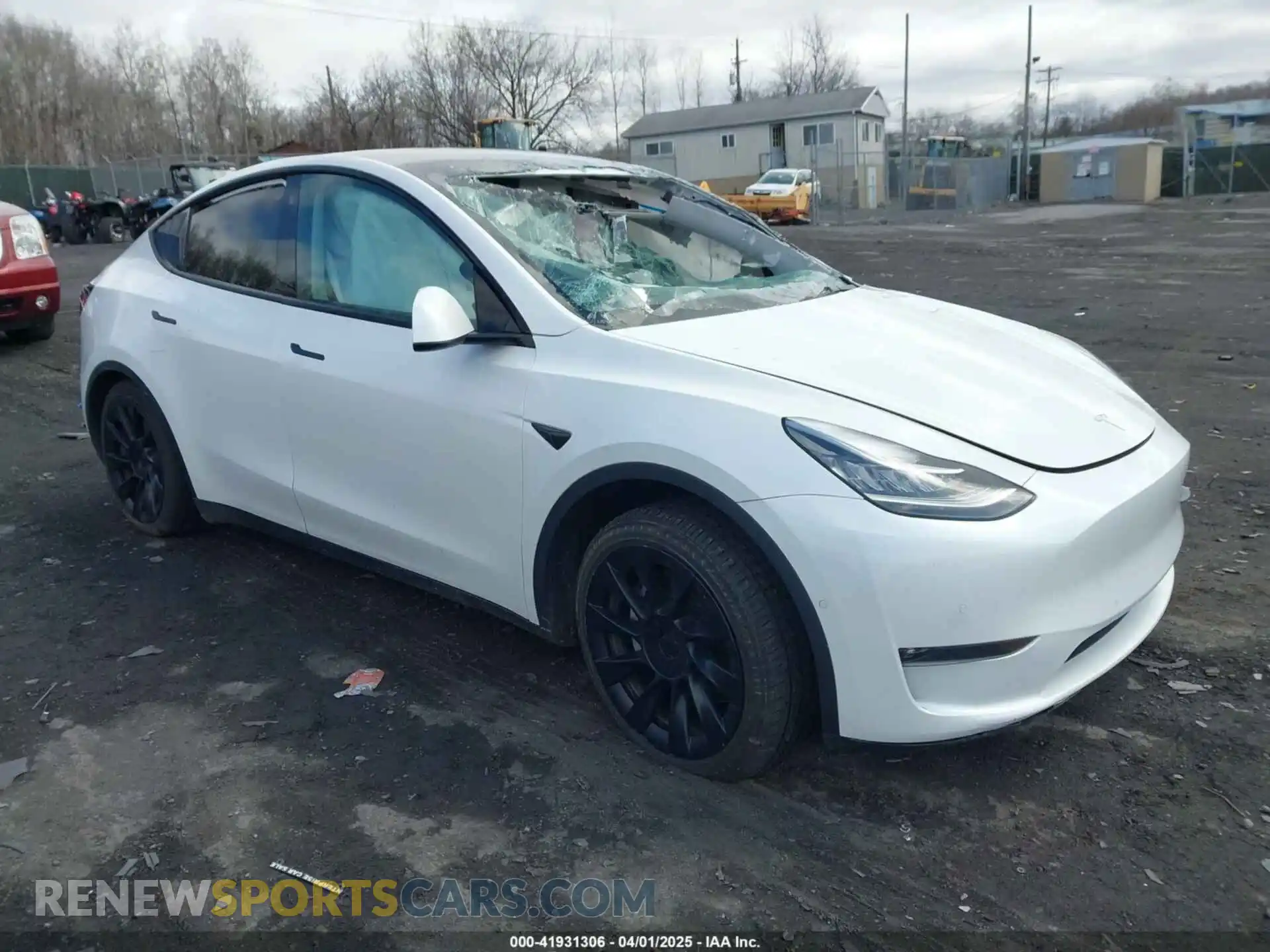 1 Photograph of a damaged car 5YJYGAEE6MF295010 TESLA MODEL Y 2021