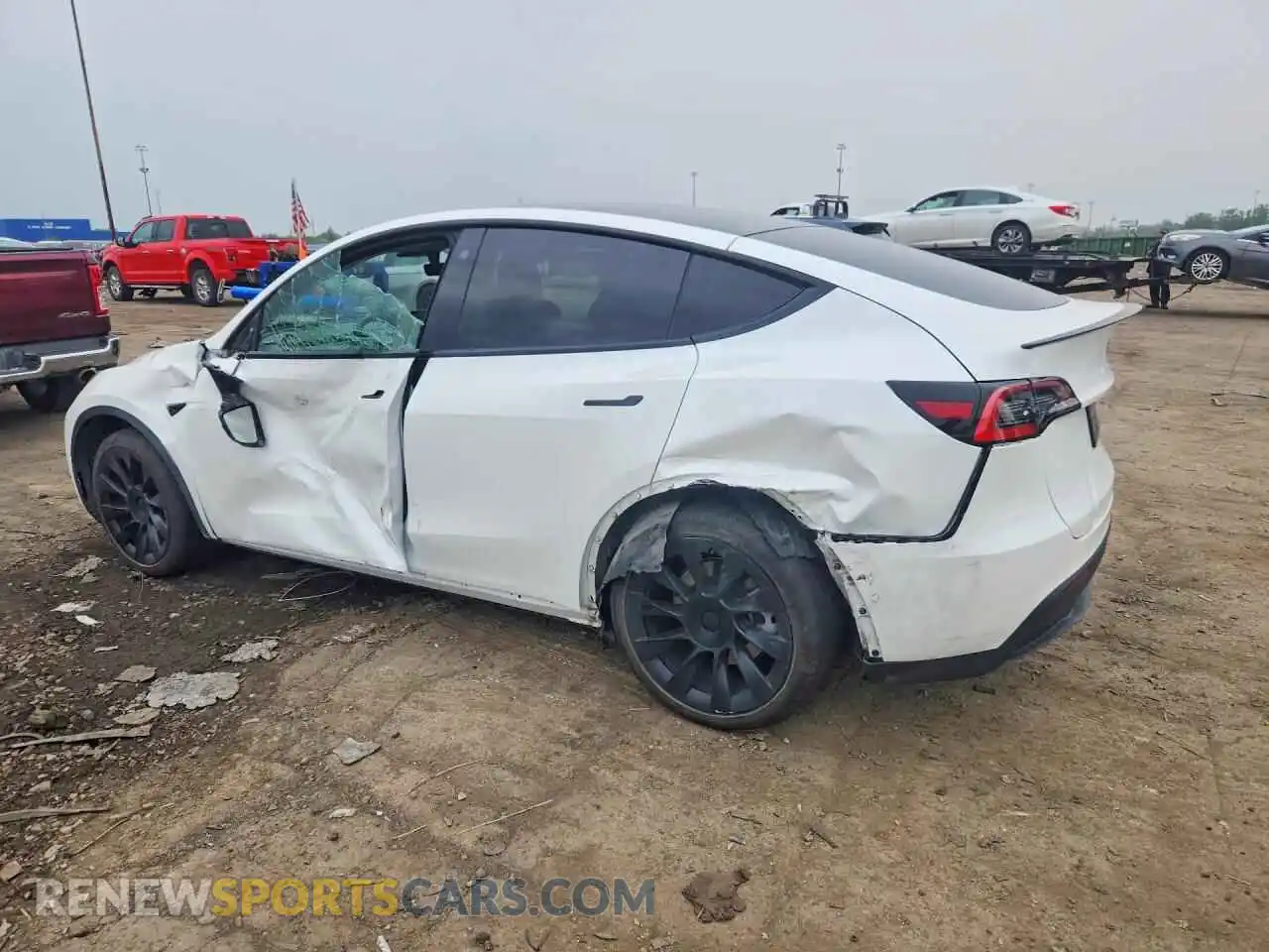 2 Фотография поврежденного автомобиля 5YJYGAEE7MF186376 TESLA MODEL Y 2021