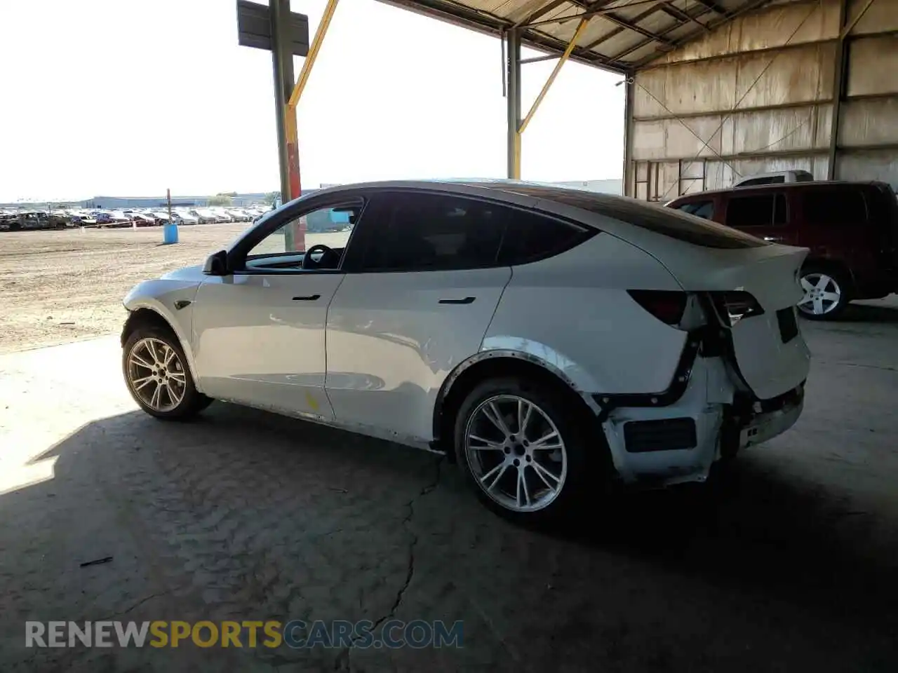 2 Фотография поврежденного автомобиля 5YJYGAEE7MF244311 TESLA MODEL Y 2021