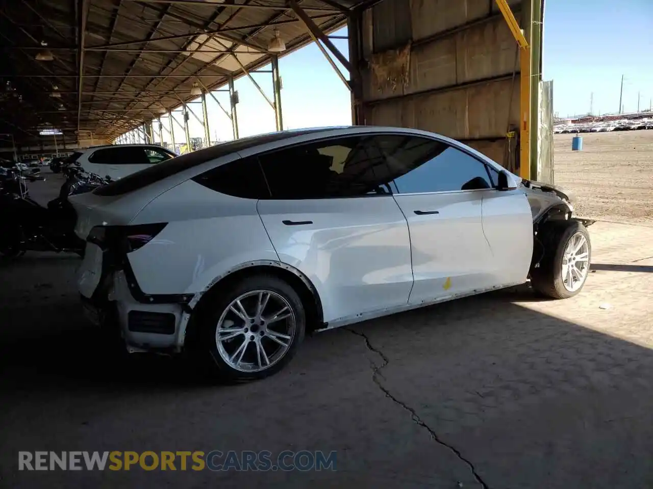 3 Фотография поврежденного автомобиля 5YJYGAEE7MF244311 TESLA MODEL Y 2021