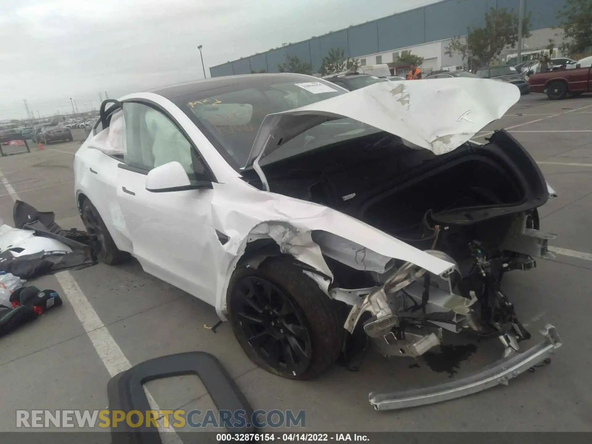 1 fotografías del automóvil dañado 5YJYGAEE7MF282802 TESLA MODEL Y 2021
