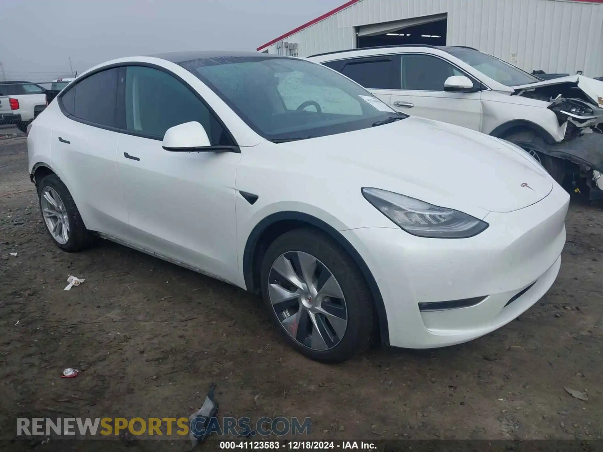 1 Photograph of a damaged car 5YJYGAEE7MF294190 TESLA MODEL Y 2021