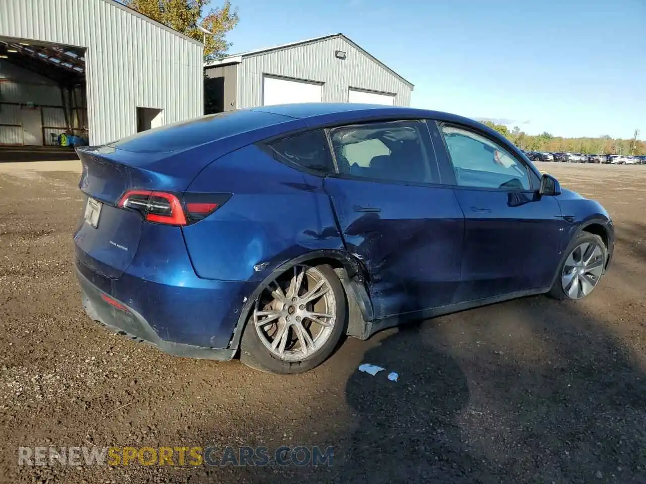 3 Photograph of a damaged car 5YJYGAEE9MF185312 TESLA MODEL Y 2021