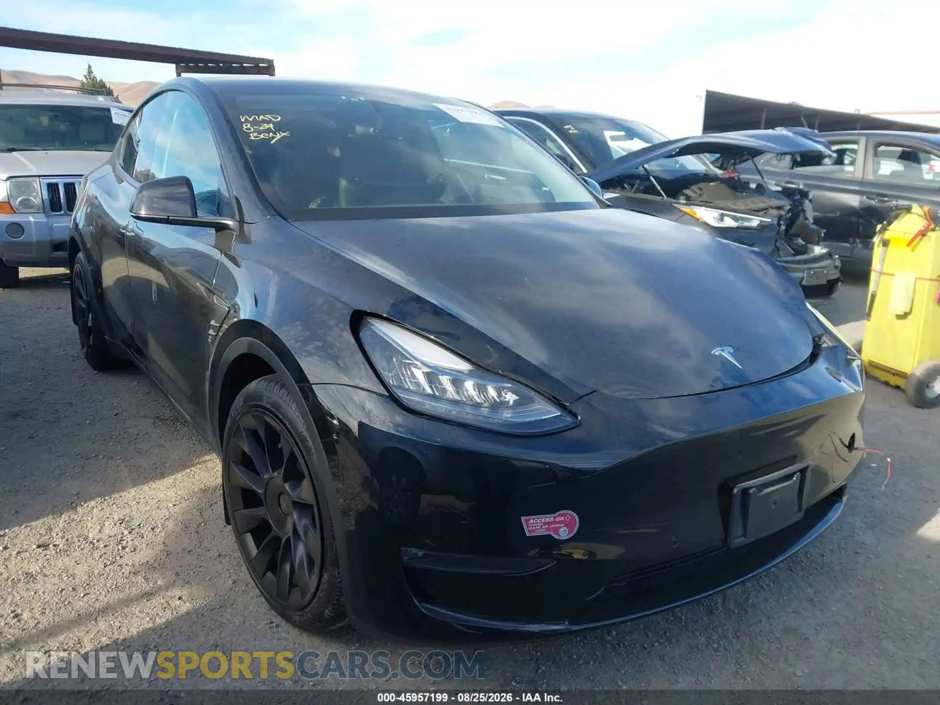1 fotografías del automóvil dañado 5YJYGAEE9MF296734 TESLA MODEL Y 2021