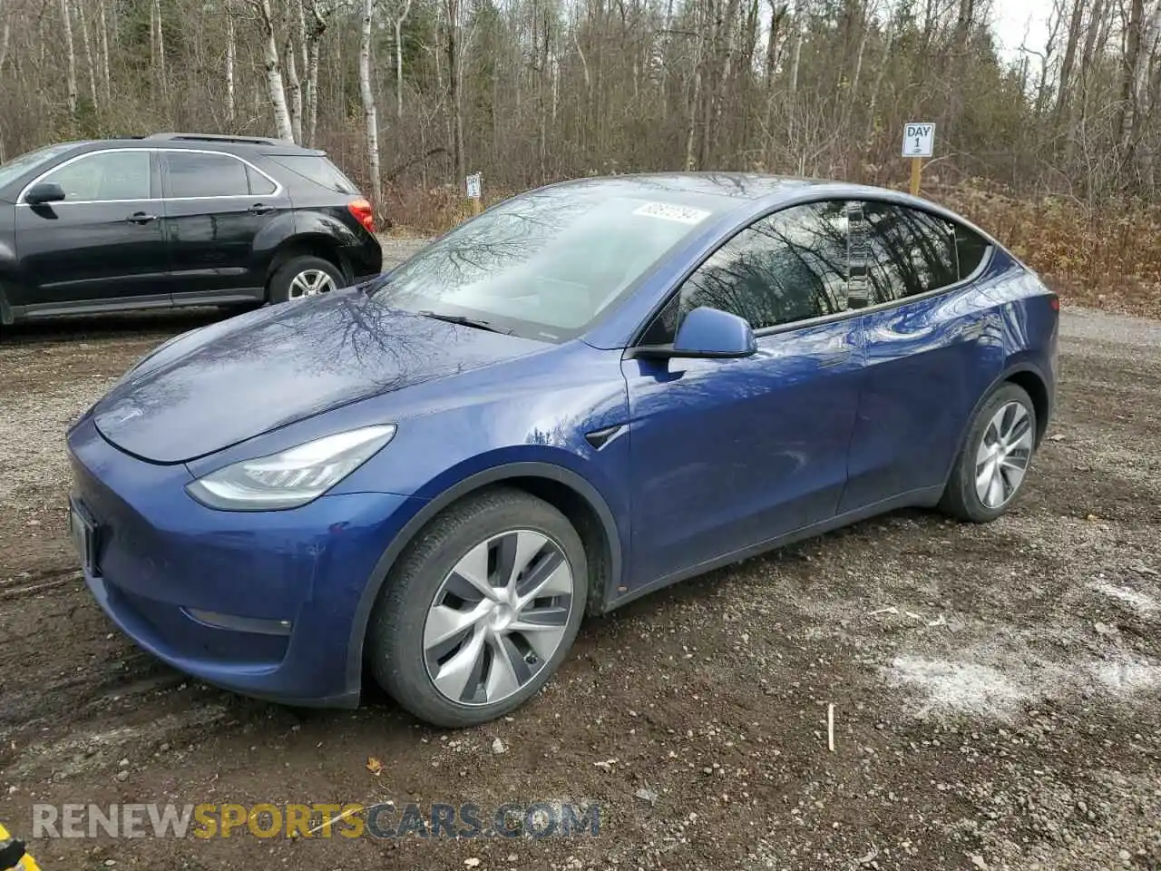 1 Photograph of a damaged car 5YJYGAEEXMF136863 TESLA MODEL Y 2021