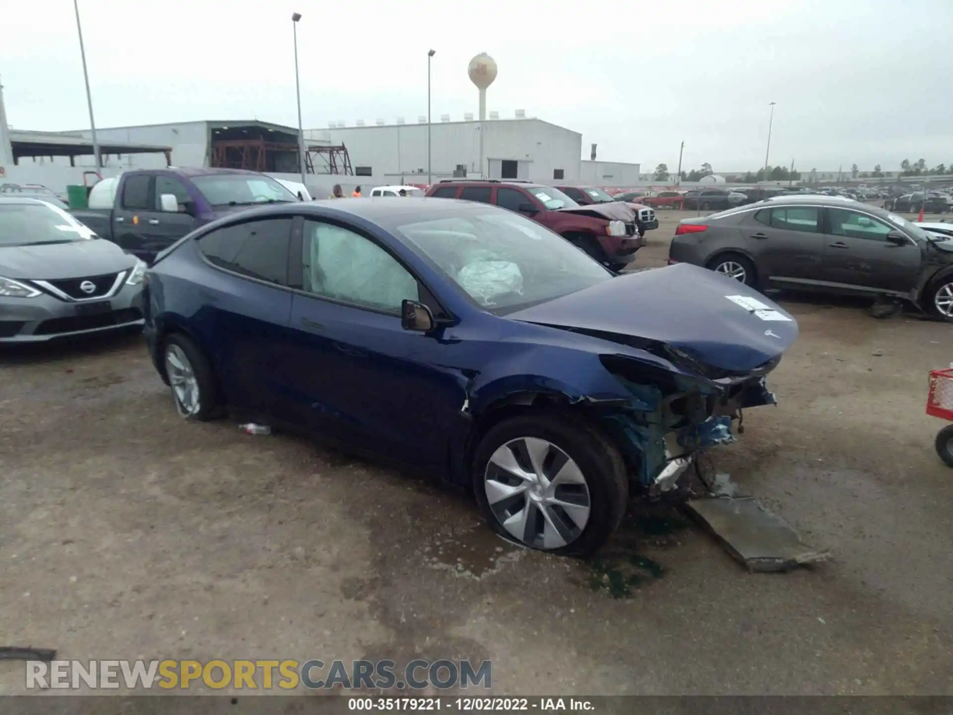 1 Photograph of a damaged car 5YJYGAEEXMF180376 TESLA MODEL Y 2021