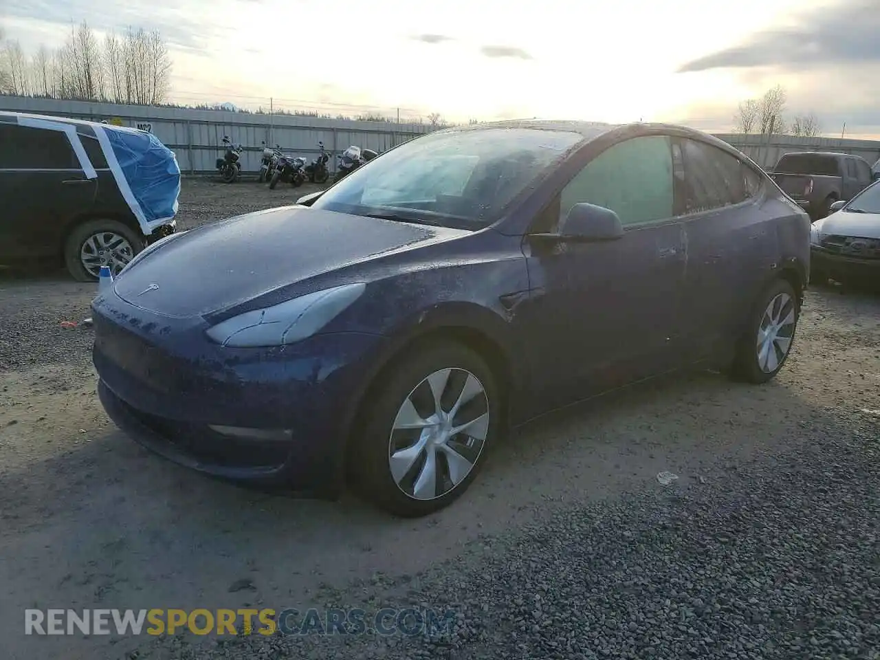 1 Photograph of a damaged car 5YJYGAEEXMF206538 TESLA MODEL Y 2021