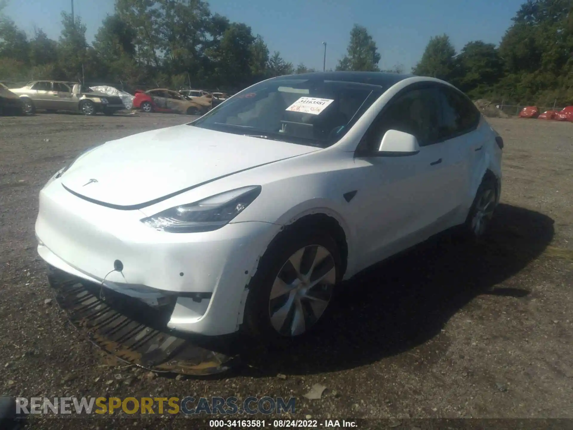 2 Фотография поврежденного автомобиля 5YJYGDED0MF103623 TESLA MODEL Y 2021