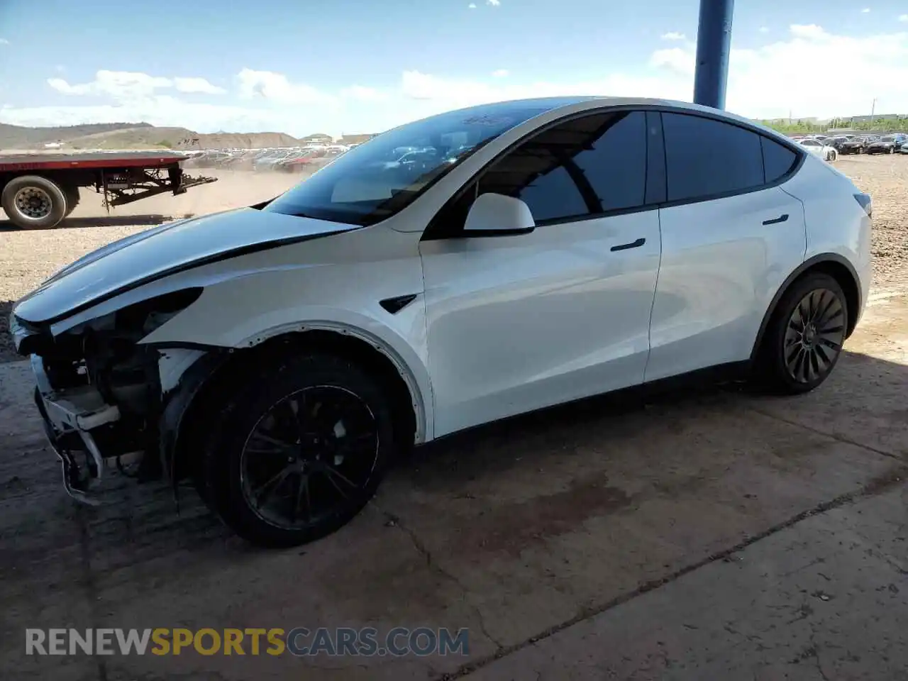 1 Photograph of a damaged car 5YJYGDED1MF103629 TESLA MODEL Y 2021