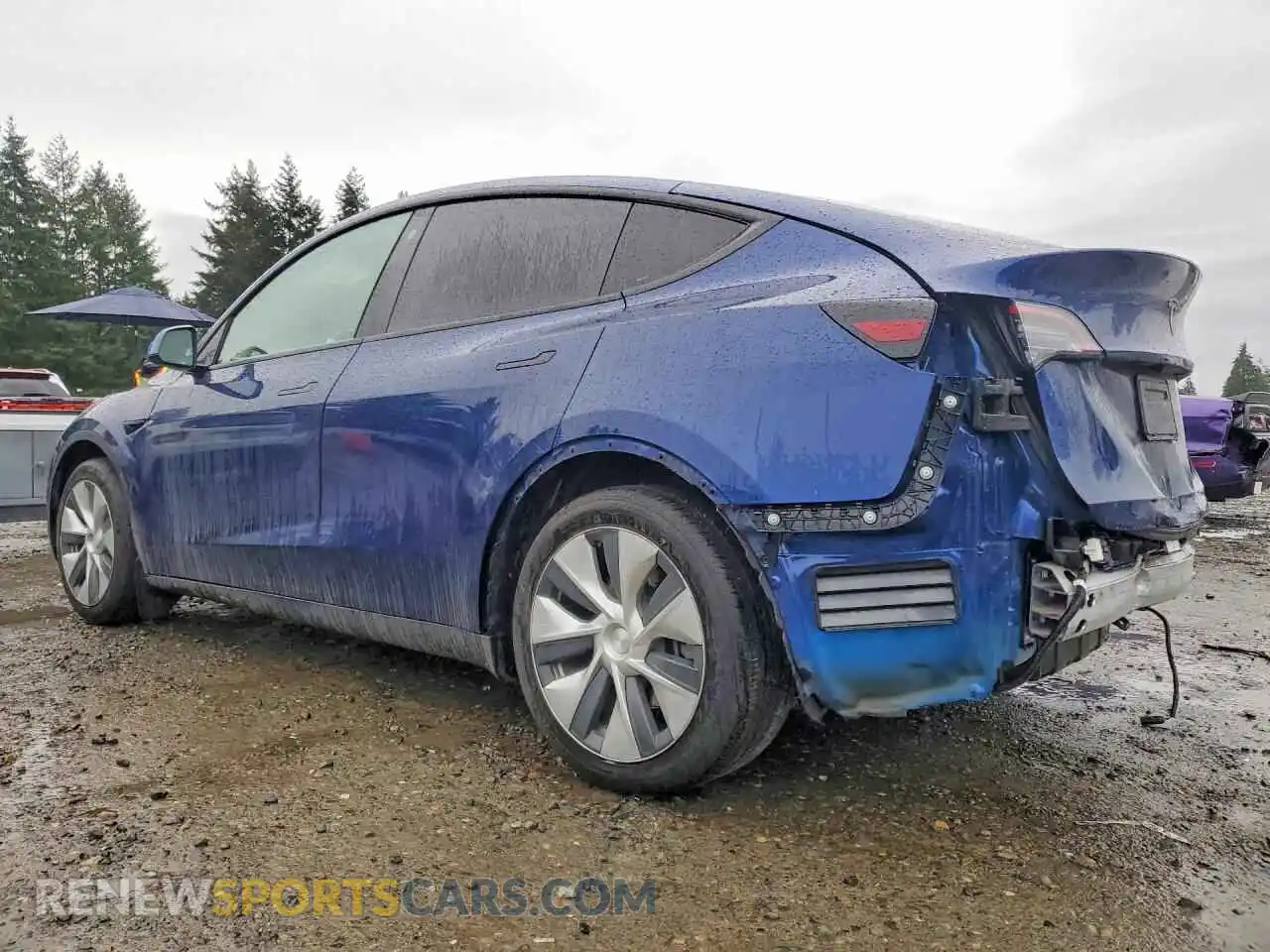 2 Photograph of a damaged car 5YJYGDED1MF114694 TESLA MODEL Y 2021