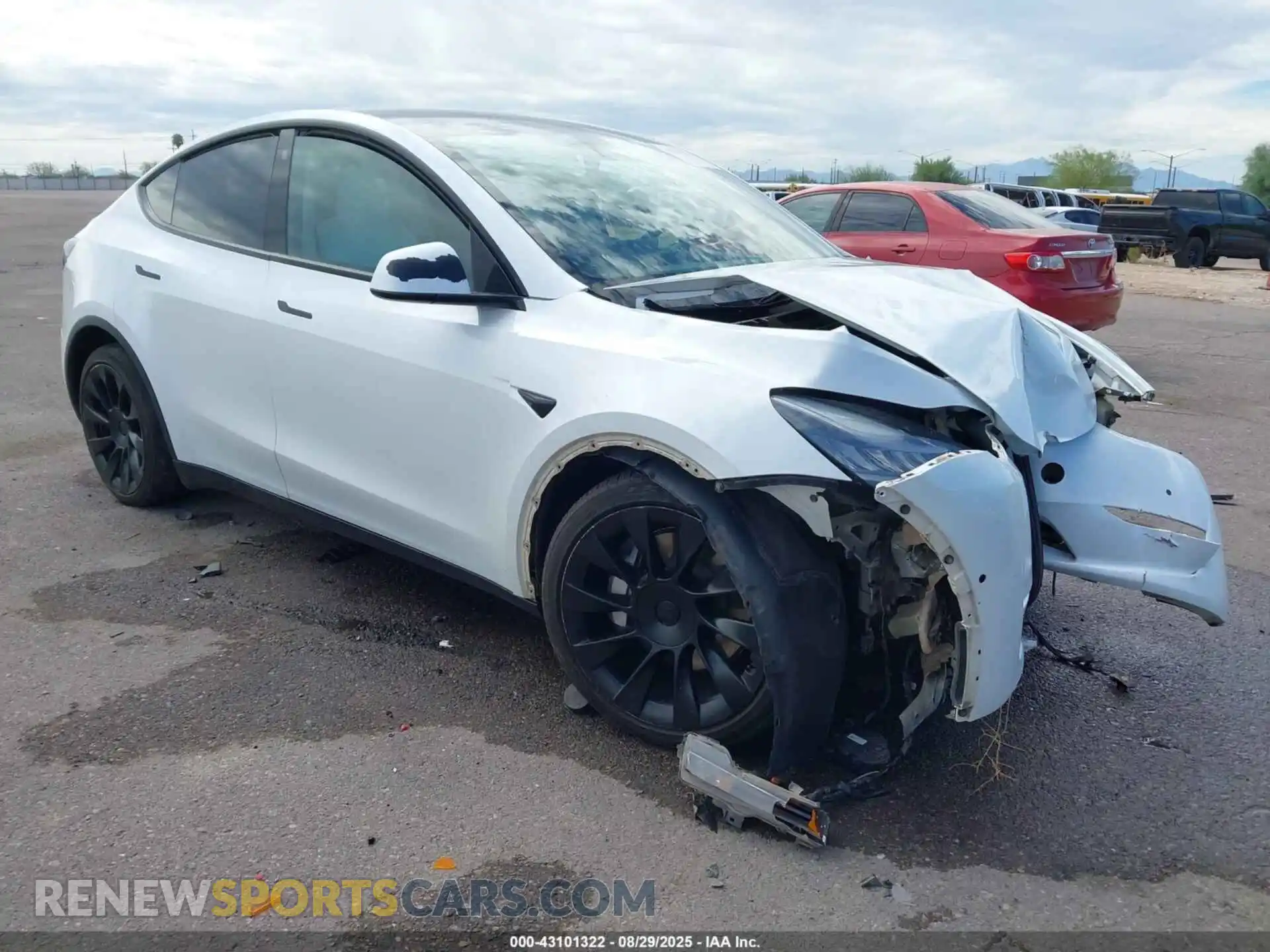 1 Photograph of a damaged car 5YJYGDED1MF116252 TESLA MODEL Y 2021