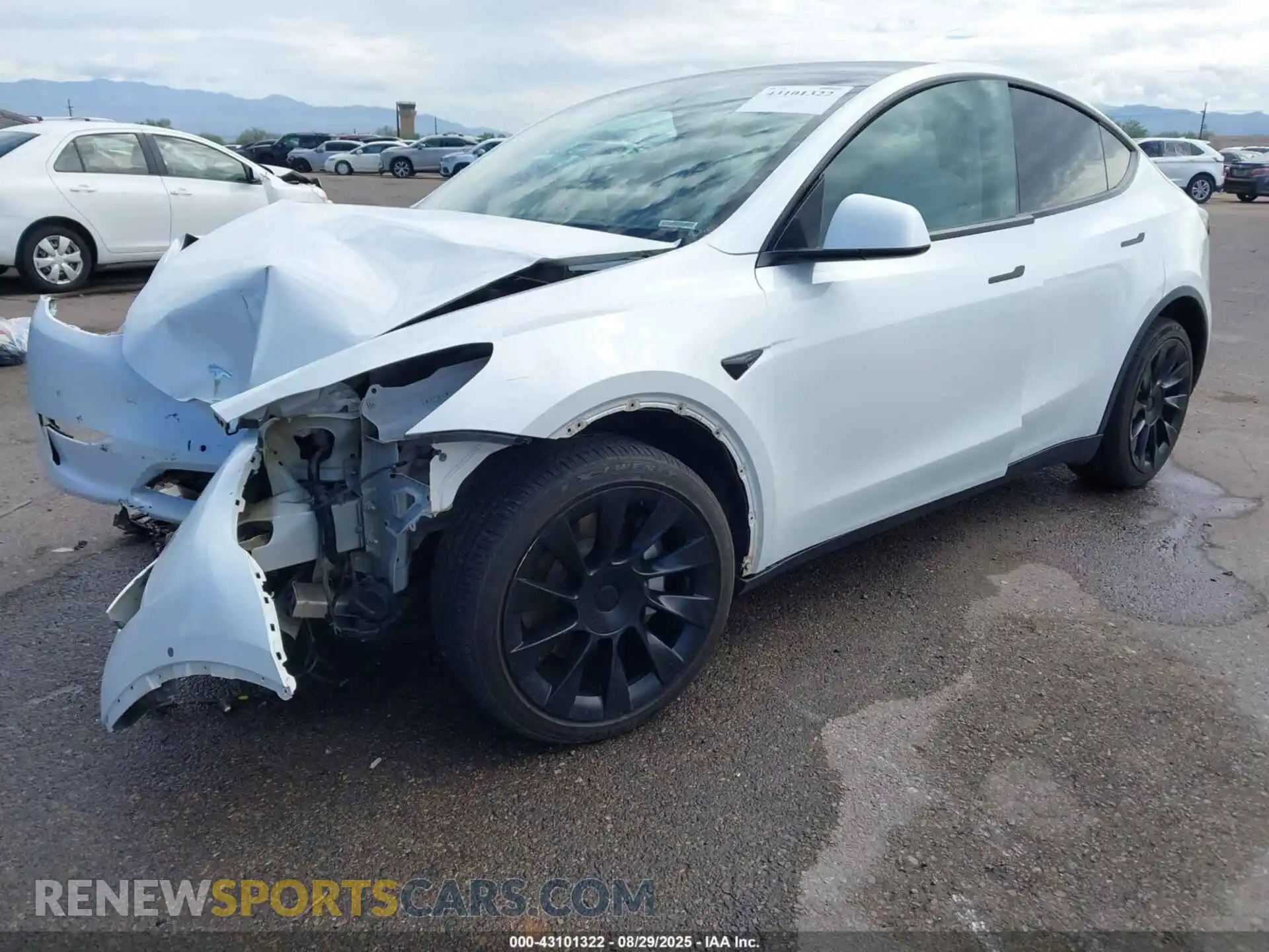 2 Photograph of a damaged car 5YJYGDED1MF116252 TESLA MODEL Y 2021