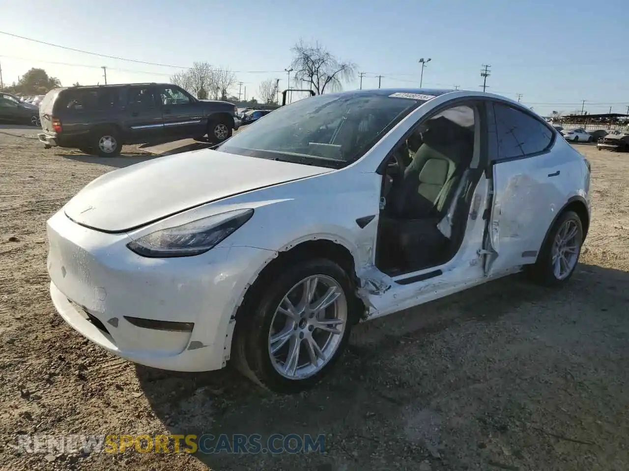 1 Photograph of a damaged car 5YJYGDED2MF109469 TESLA MODEL Y 2021