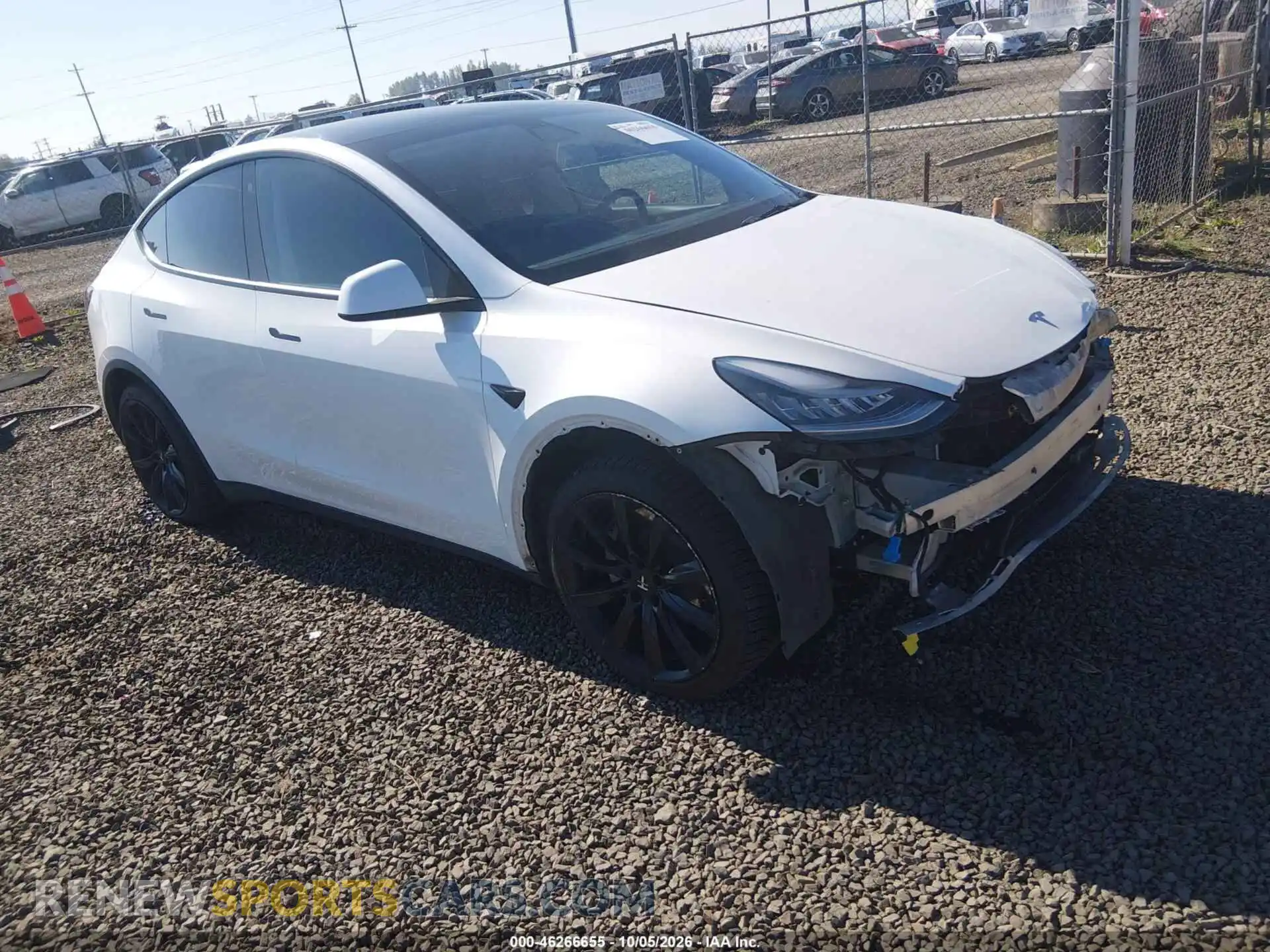 1 Photograph of a damaged car 5YJYGDED2MF133223 TESLA MODEL Y 2021