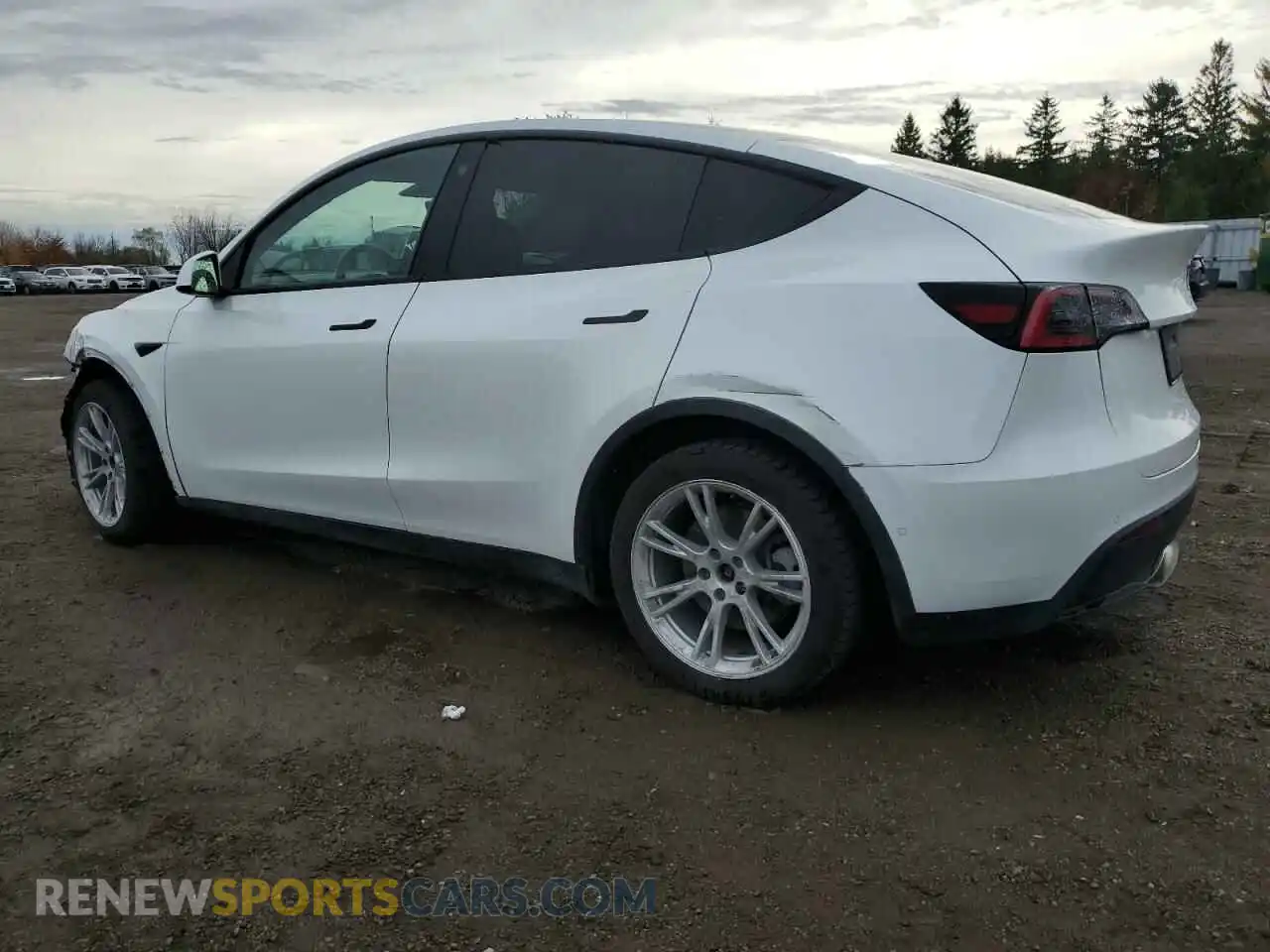2 Photograph of a damaged car 5YJYGDED3MF119332 TESLA MODEL Y 2021