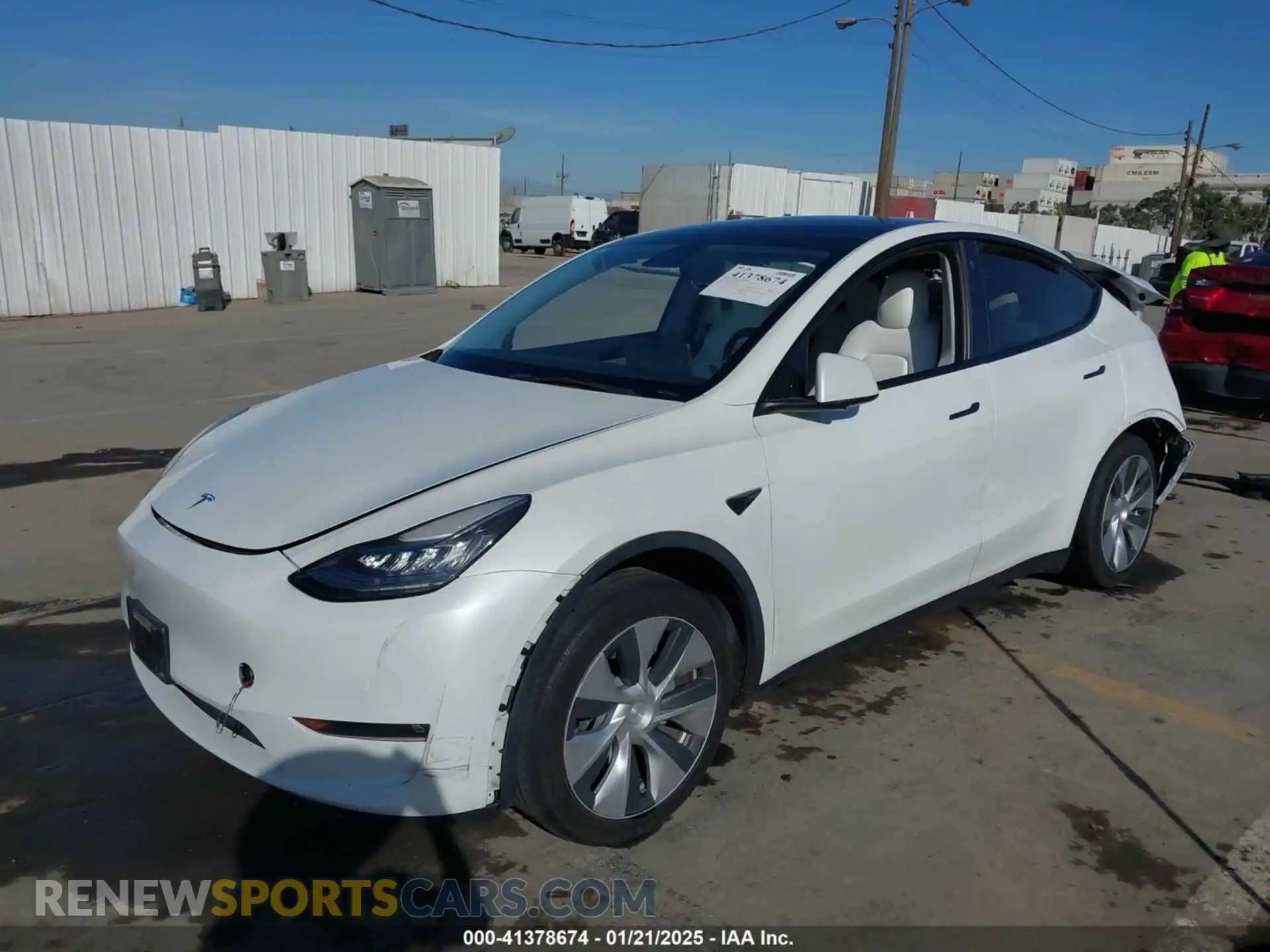 2 Photograph of a damaged car 5YJYGDED4MF162982 TESLA MODEL Y 2021