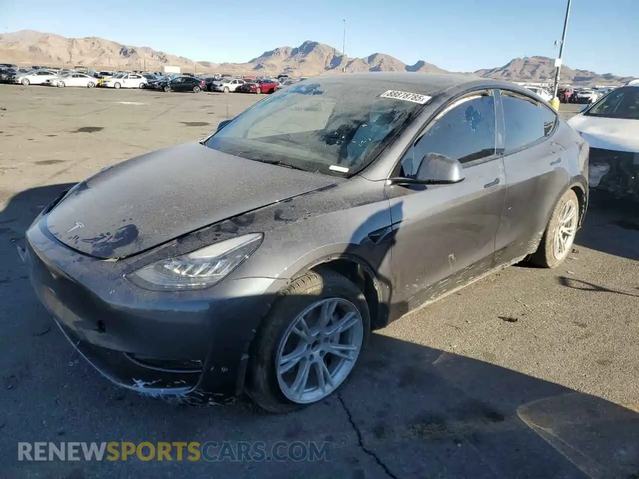 1 Photograph of a damaged car 5YJYGDED4MF174002 TESLA MODEL Y 2021