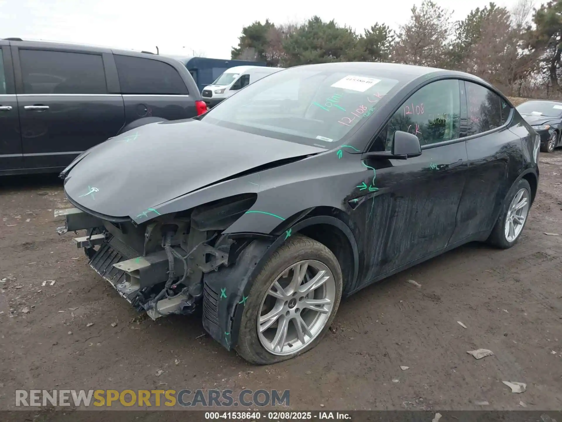 2 Фотография поврежденного автомобиля 5YJYGDED5MF110941 TESLA MODEL Y 2021