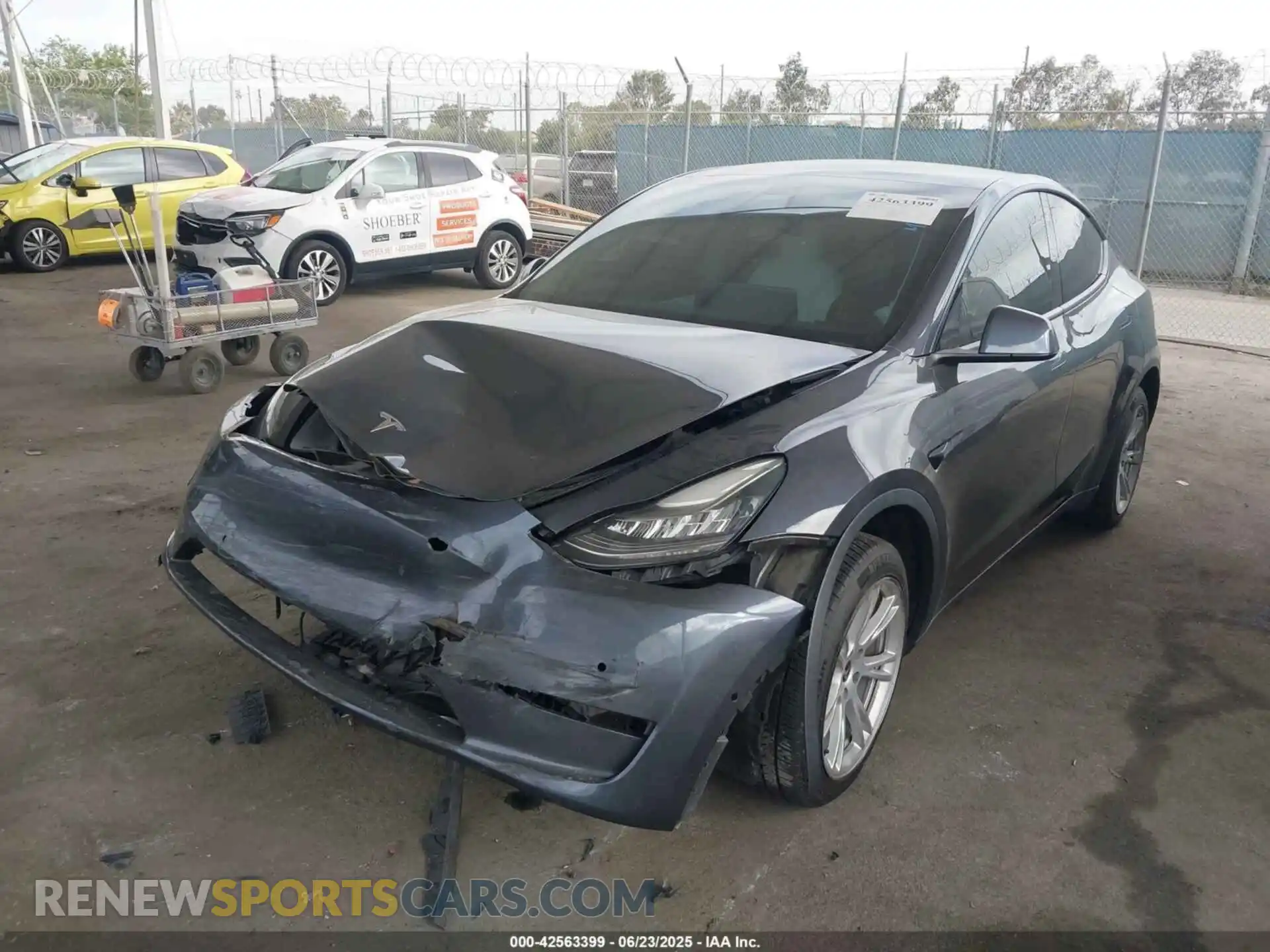 2 Фотография поврежденного автомобиля 5YJYGDED6MF103805 TESLA MODEL Y 2021