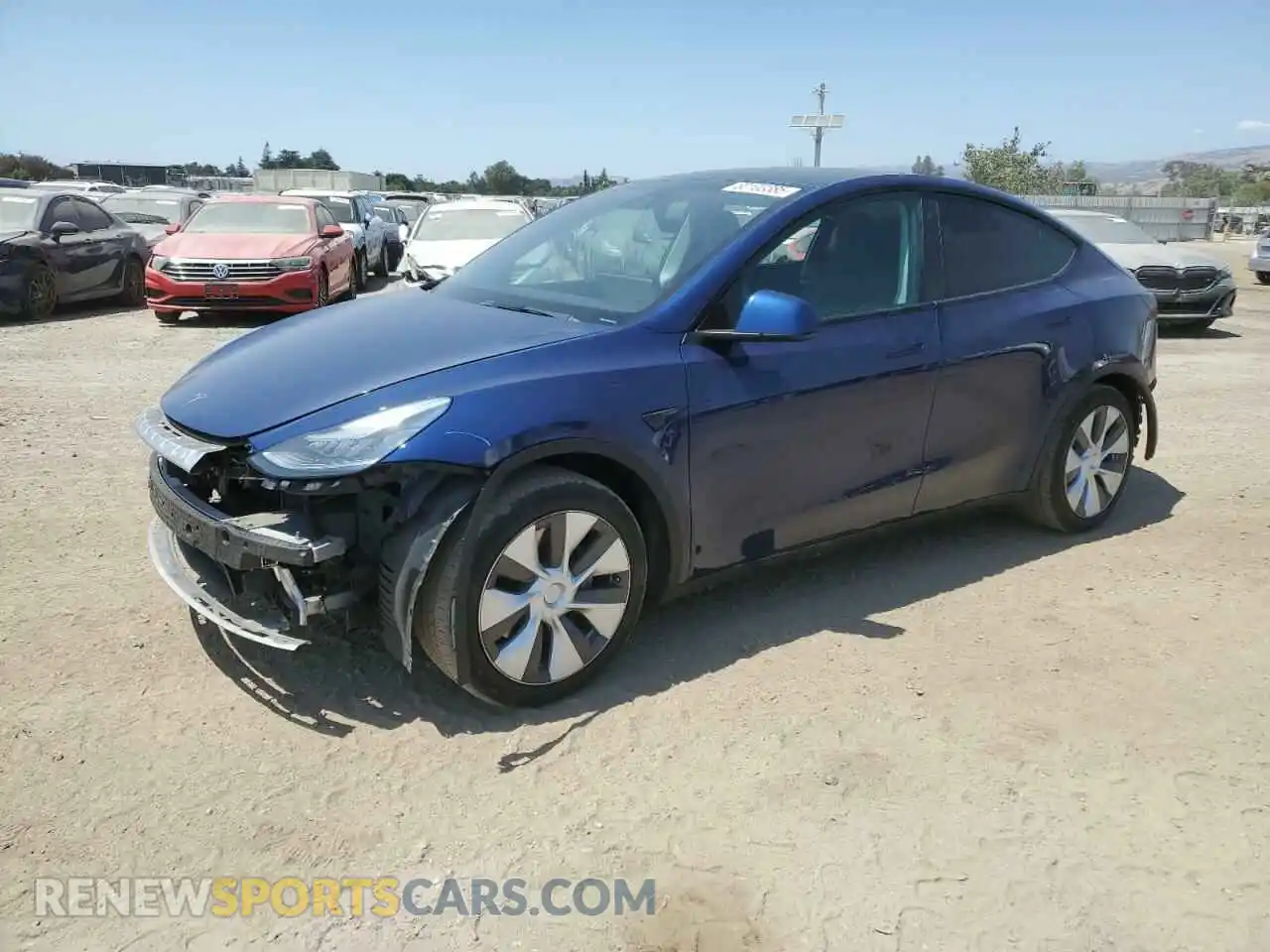 1 Photograph of a damaged car 5YJYGDED6MF109362 TESLA MODEL Y 2021
