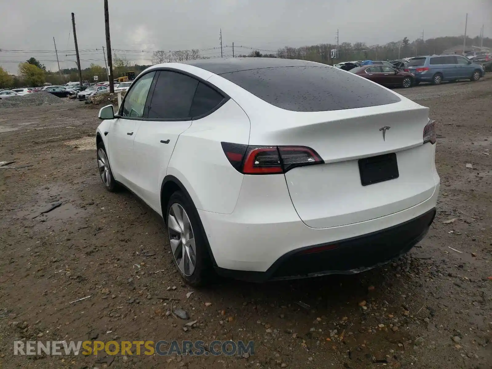 3 fotografías del automóvil dañado 5YJYGDED7MF109712 TESLA MODEL Y 2021