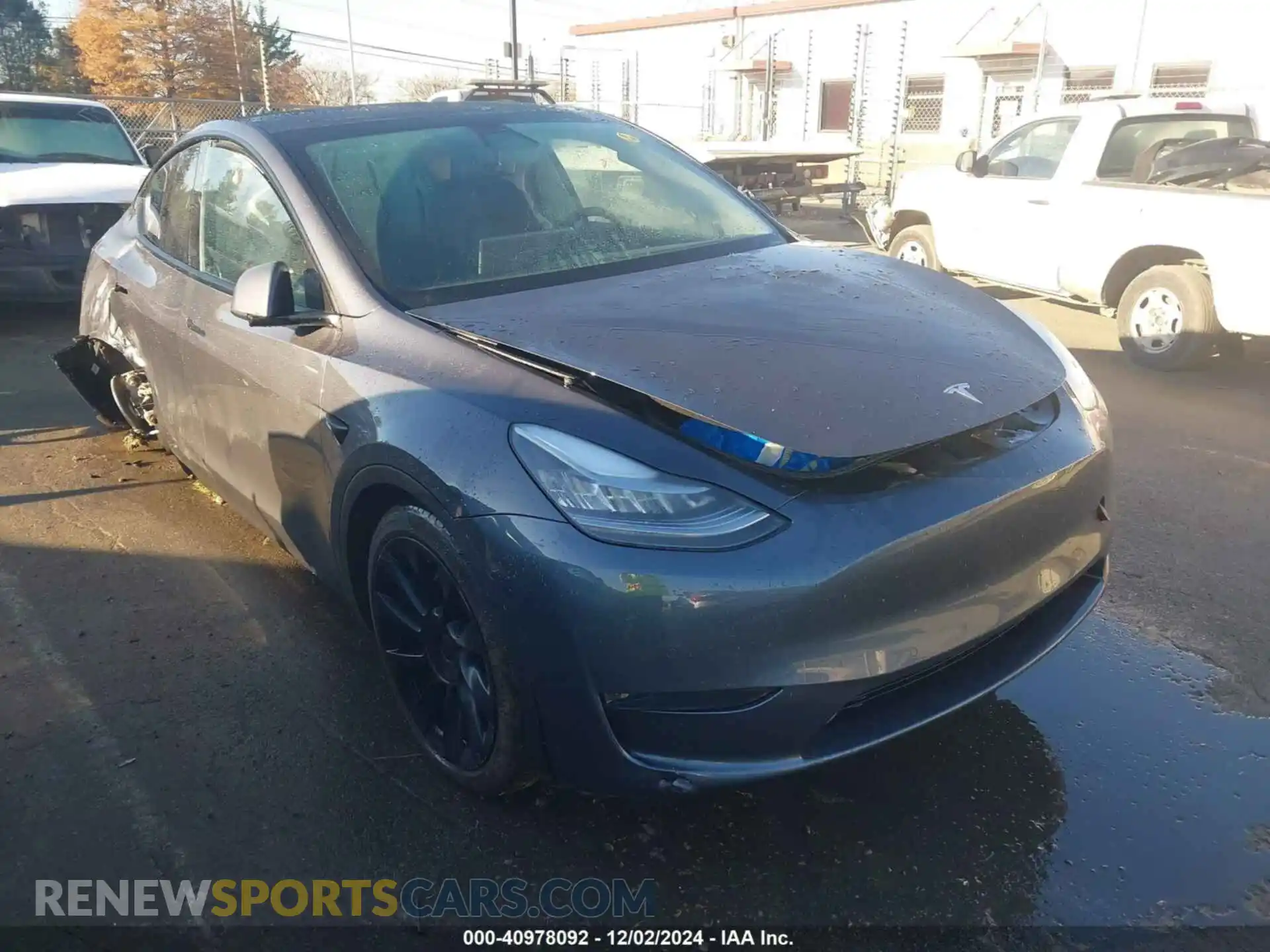 1 Photograph of a damaged car 5YJYGDED7MF163138 TESLA MODEL Y 2021