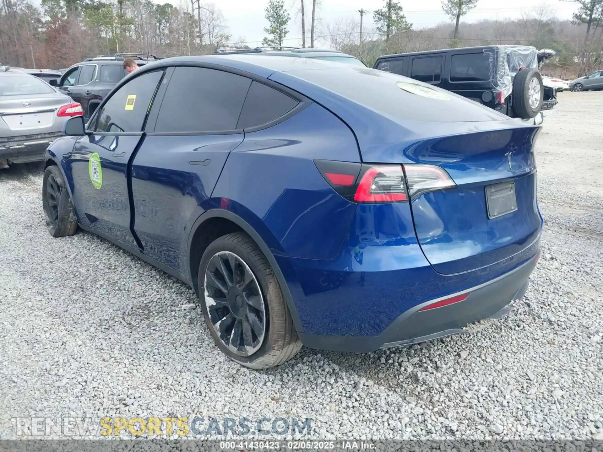 3 Фотография поврежденного автомобиля 5YJYGDED8MF122985 TESLA MODEL Y 2021