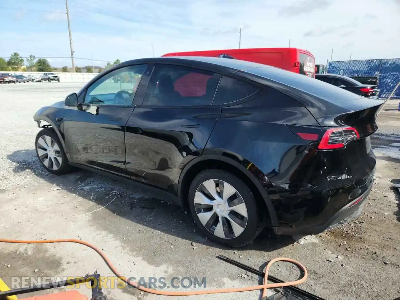 2 Photograph of a damaged car 5YJYGDED9MF103152 TESLA MODEL Y 2021