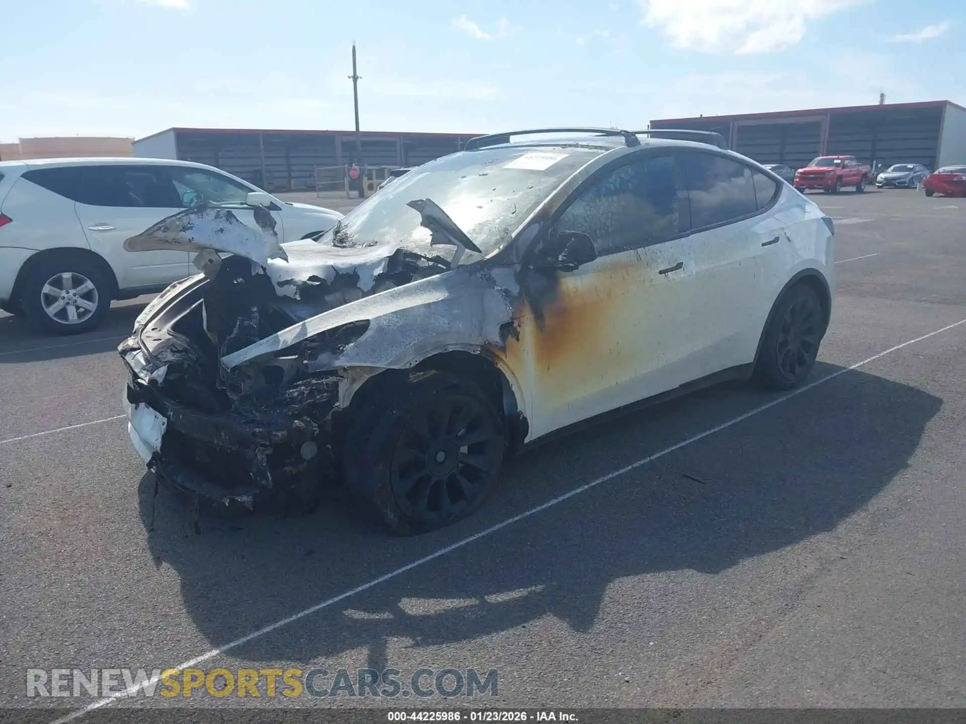 2 Photograph of a damaged car 5YJYGDEDXMF103483 TESLA MODEL Y 2021