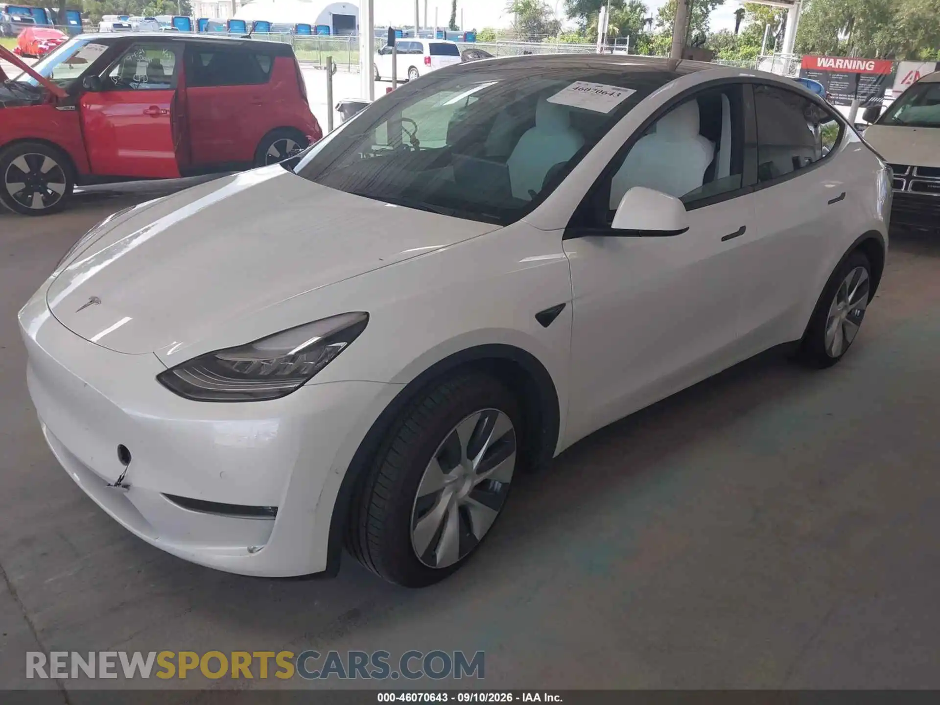 2 Фотография поврежденного автомобиля 5YJYGDEDXMF109168 TESLA MODEL Y 2021