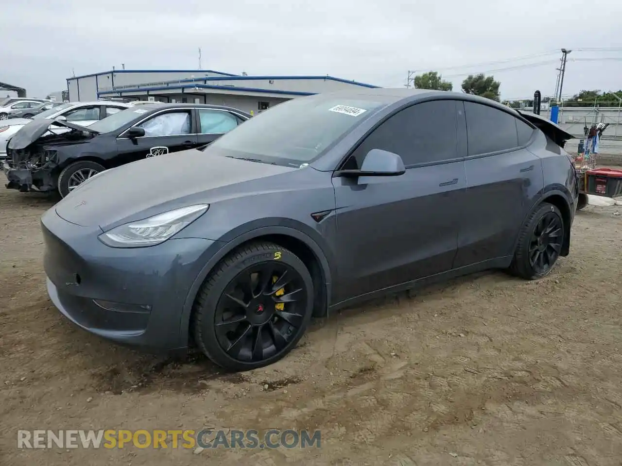1 Photograph of a damaged car 5YJYGDEE0MF067909 TESLA MODEL Y 2021