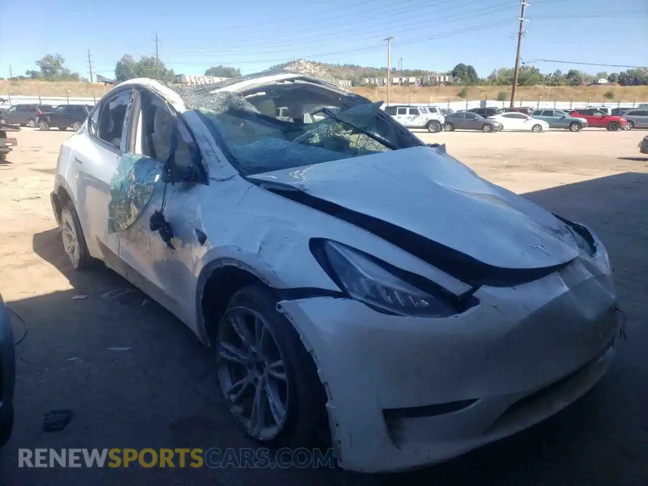 1 fotografías del automóvil dañado 5YJYGDEE0MF069630 TESLA MODEL Y 2021