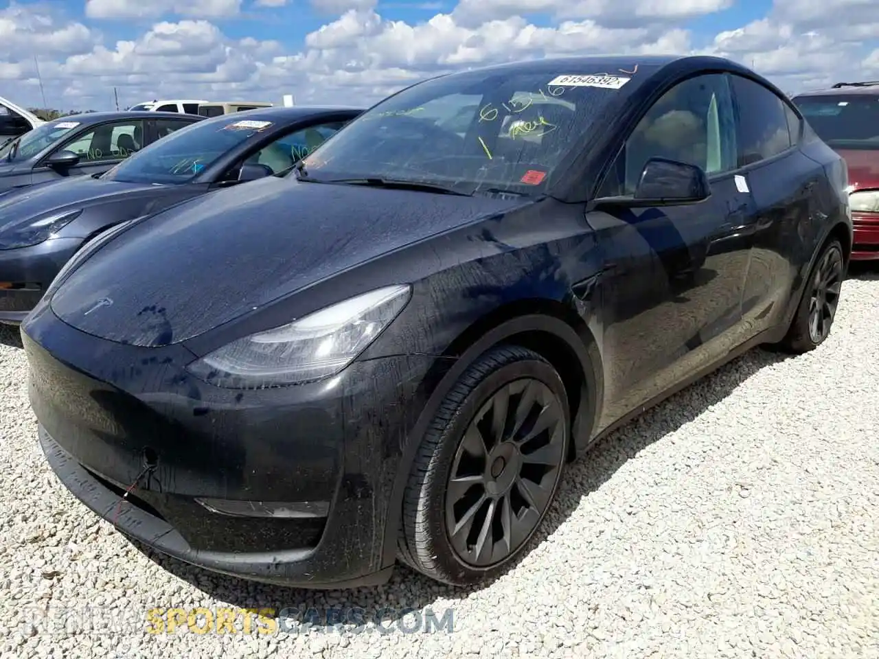 2 Photograph of a damaged car 5YJYGDEE0MF070454 TESLA MODEL Y 2021