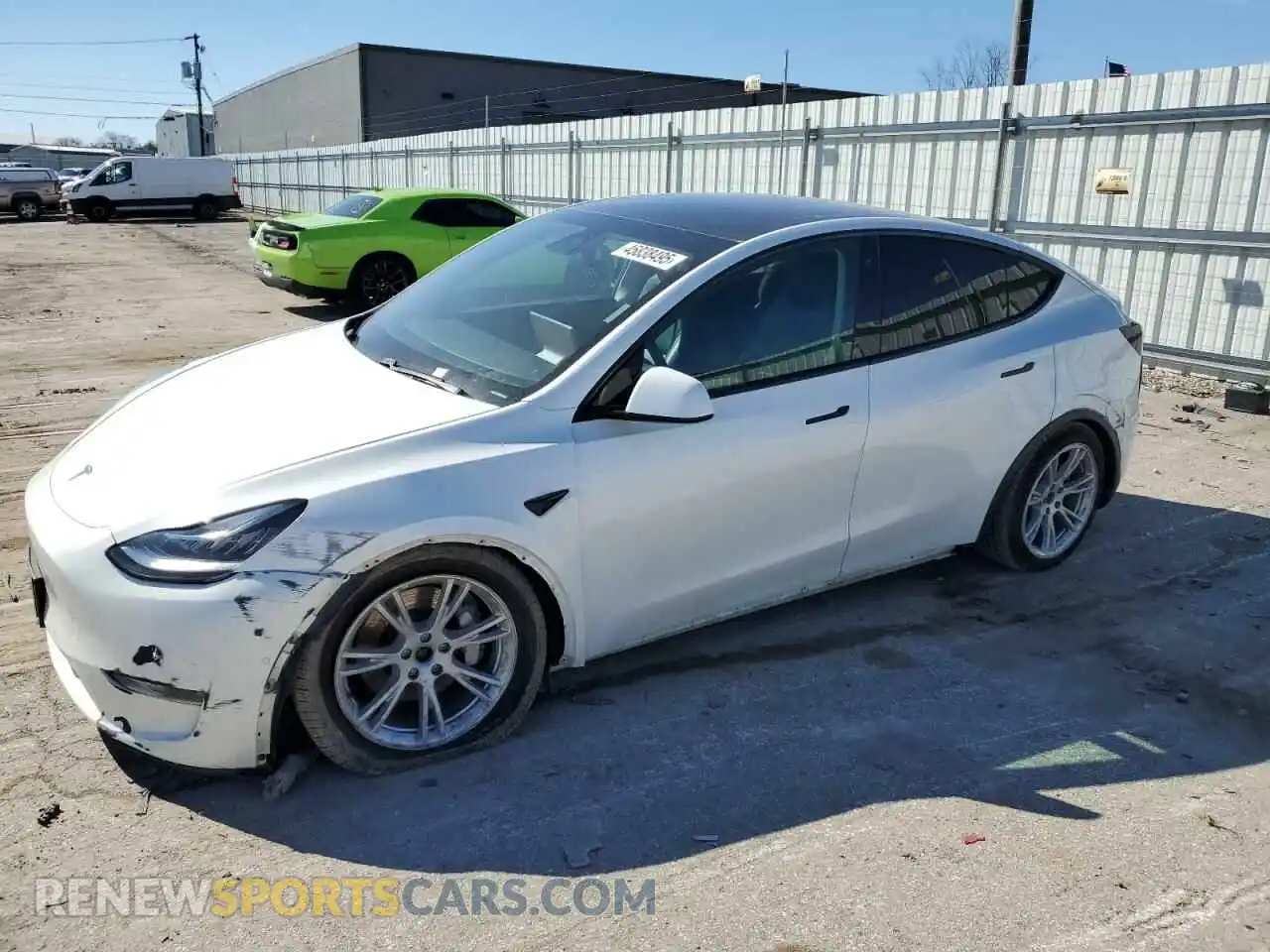 1 Photograph of a damaged car 5YJYGDEE0MF077789 TESLA MODEL Y 2021