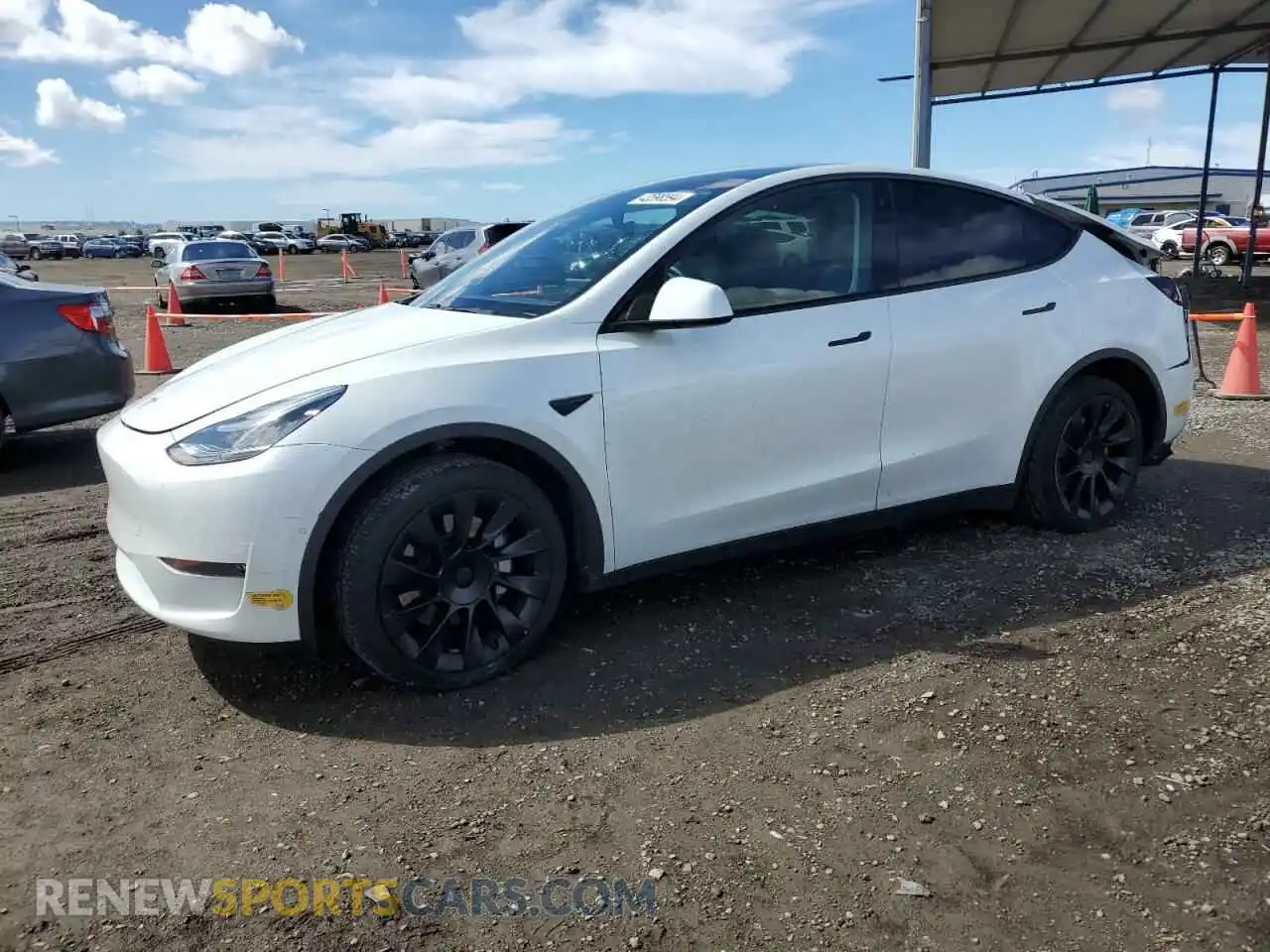 1 fotografías del automóvil dañado 5YJYGDEE0MF080661 TESLA MODEL Y 2021