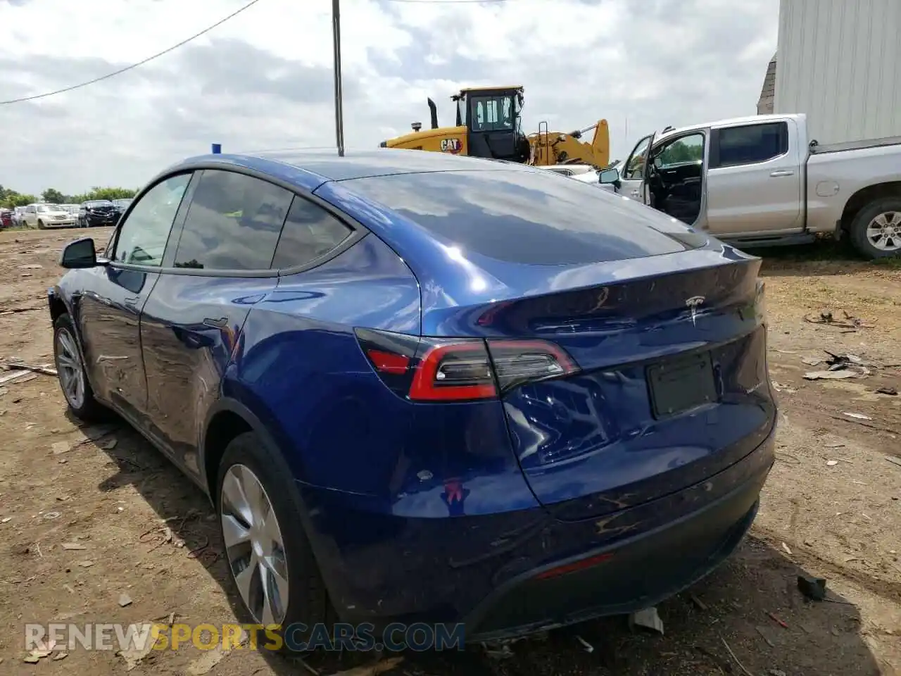3 fotografías del automóvil dañado 5YJYGDEE0MF082667 TESLA MODEL Y 2021