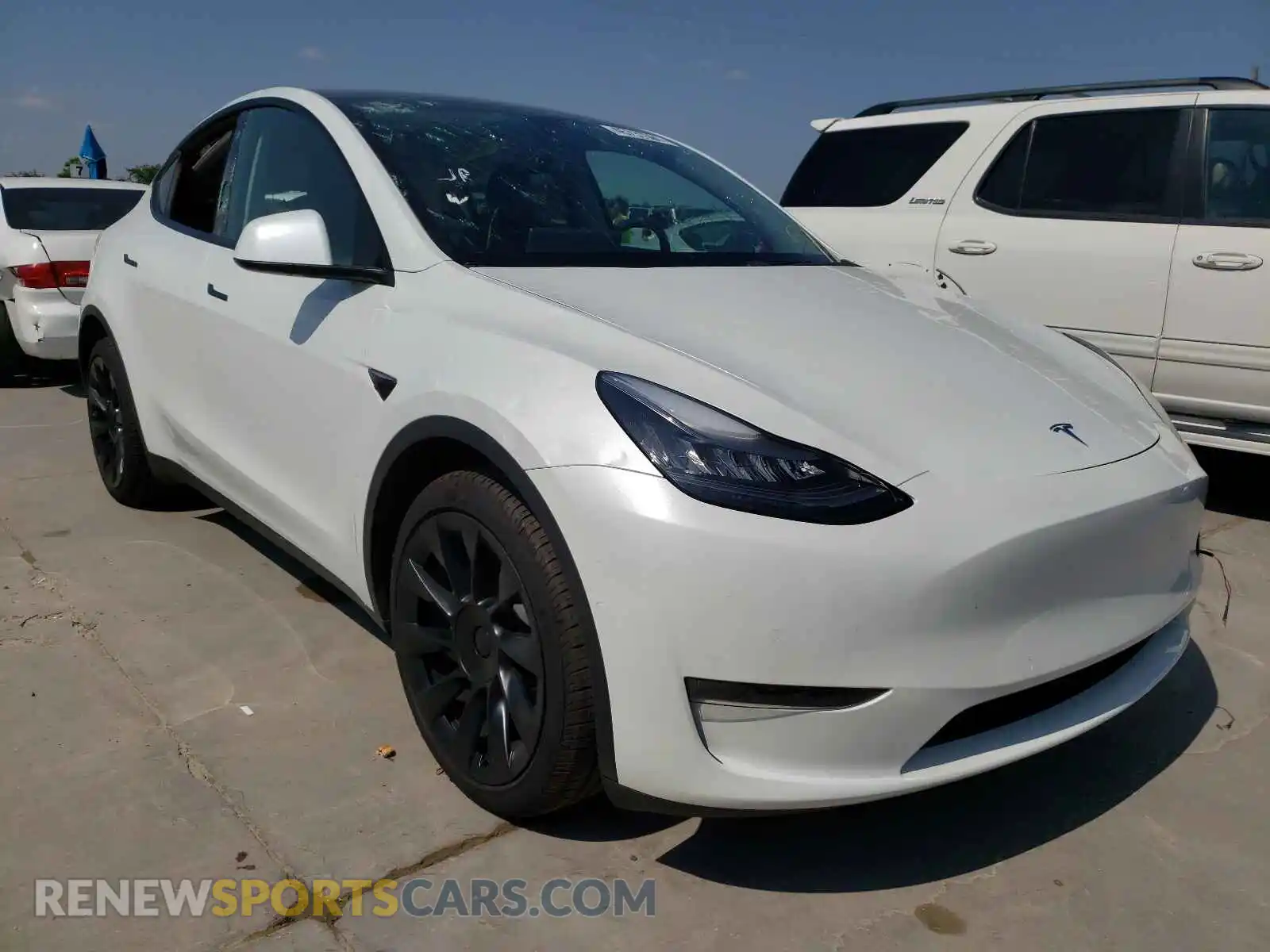 1 Фотография поврежденного автомобиля 5YJYGDEE0MF082880 TESLA MODEL Y 2021