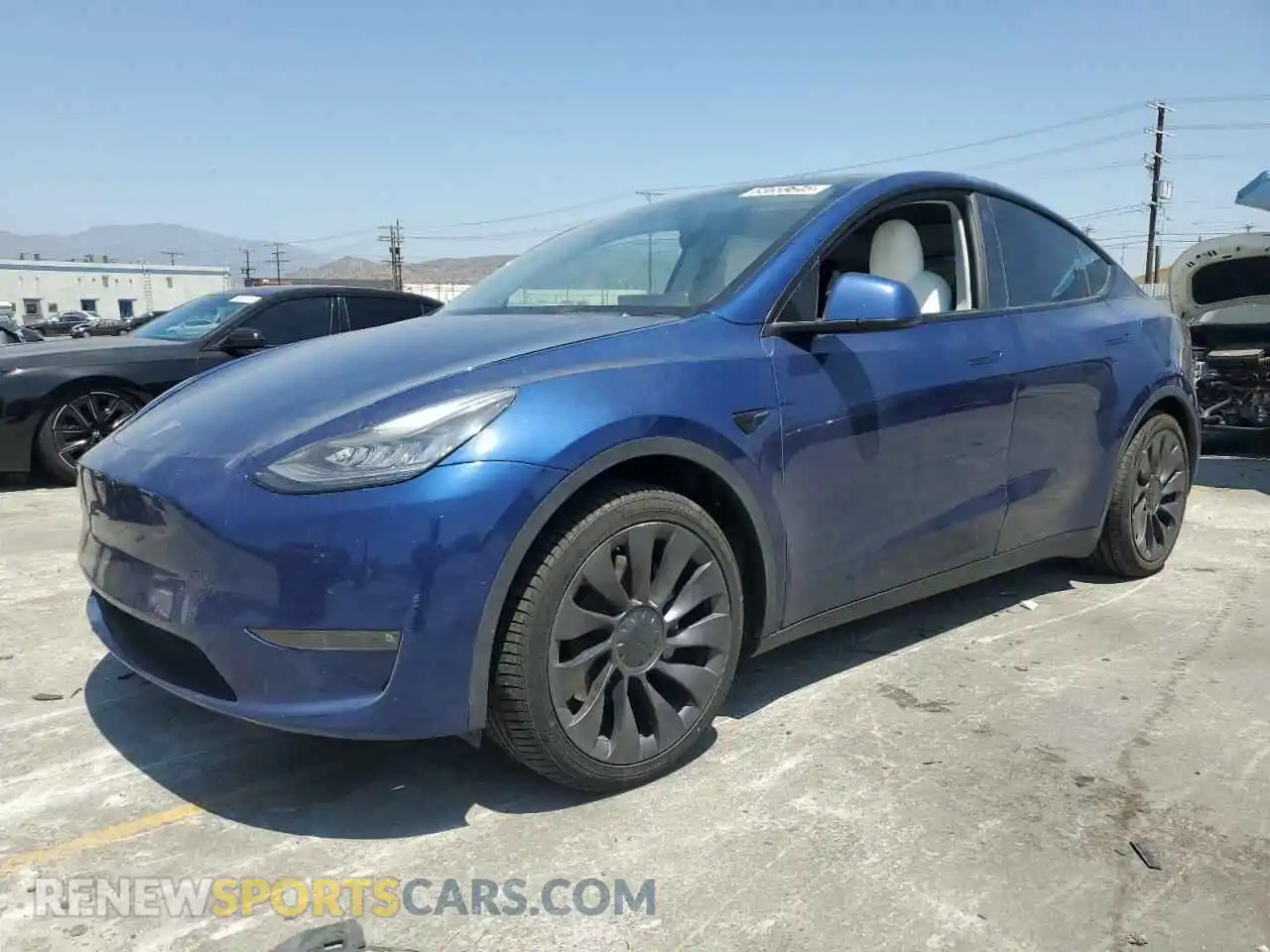 1 fotografías del automóvil dañado 5YJYGDEE0MF099419 TESLA MODEL Y 2021