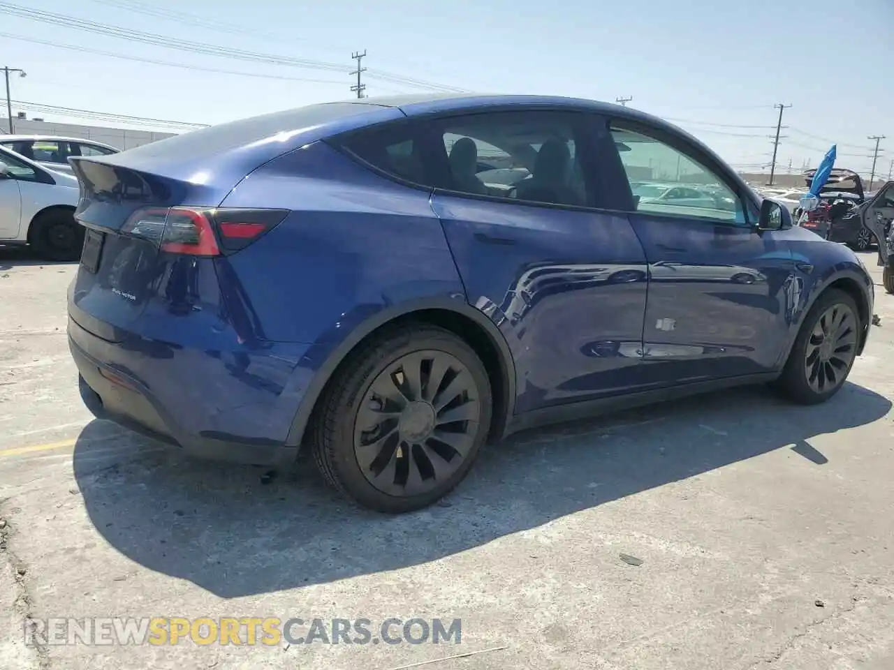 3 fotografías del automóvil dañado 5YJYGDEE0MF099419 TESLA MODEL Y 2021