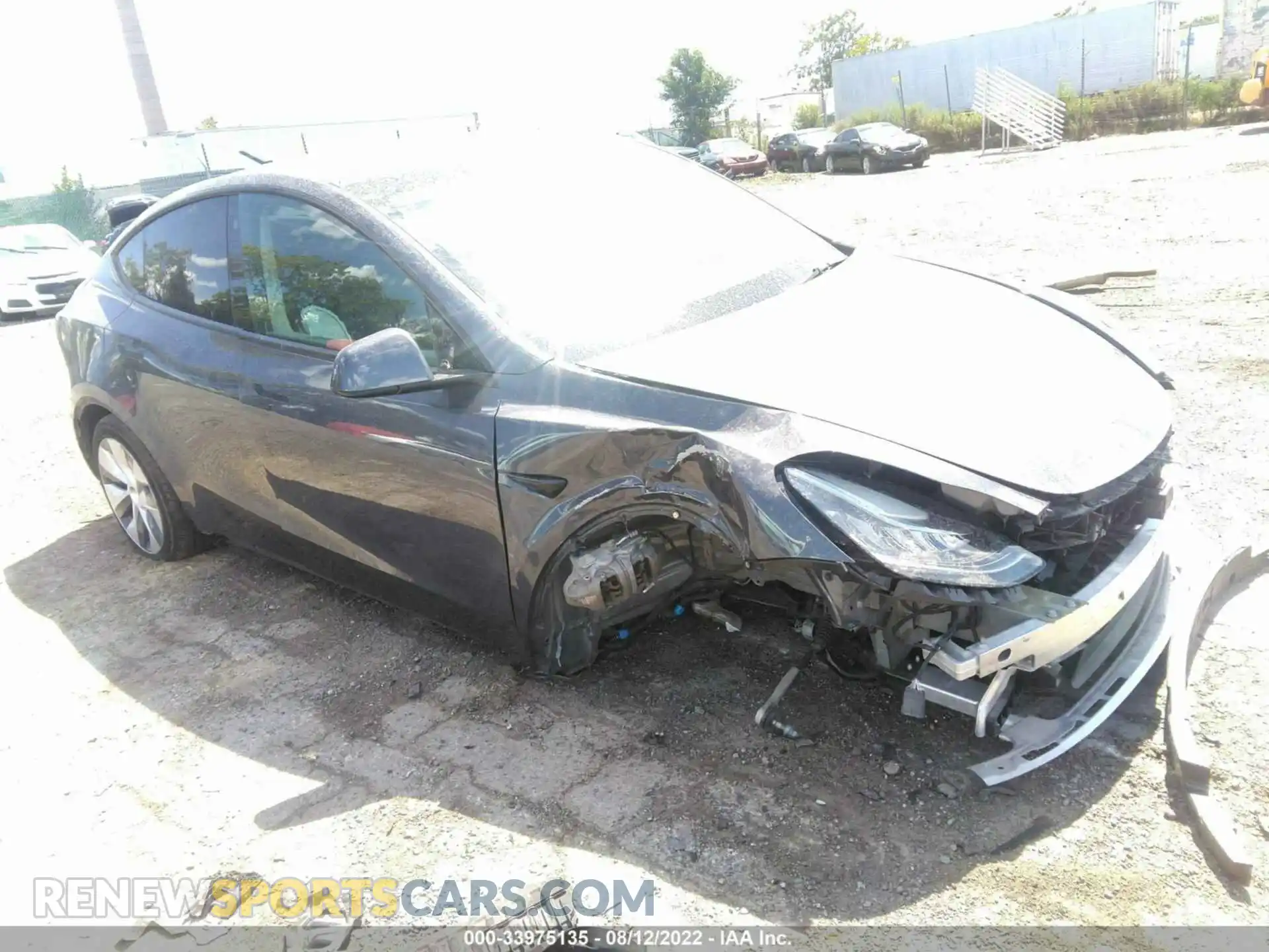1 Photograph of a damaged car 5YJYGDEE0MF099694 TESLA MODEL Y 2021