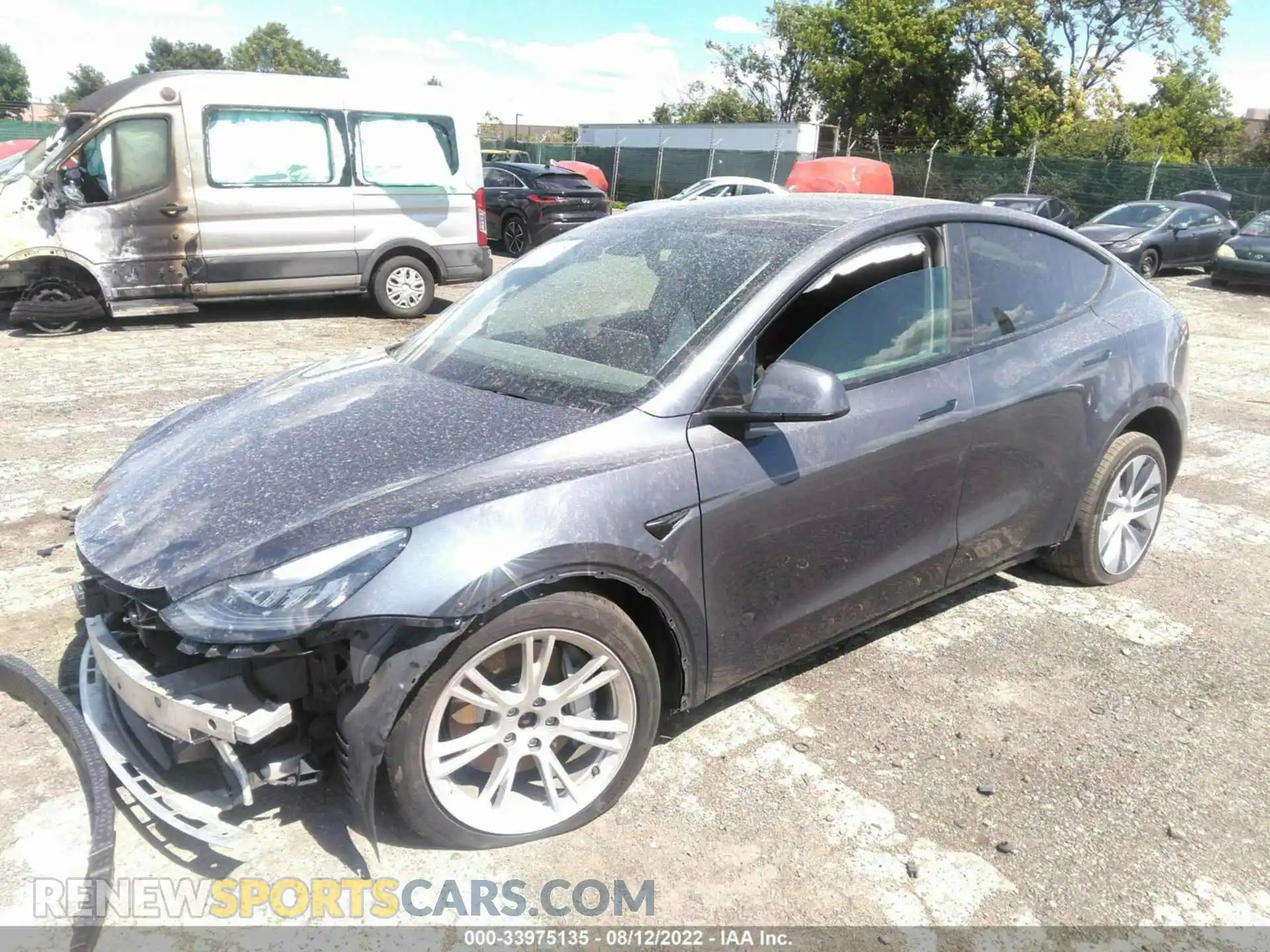 2 Photograph of a damaged car 5YJYGDEE0MF099694 TESLA MODEL Y 2021