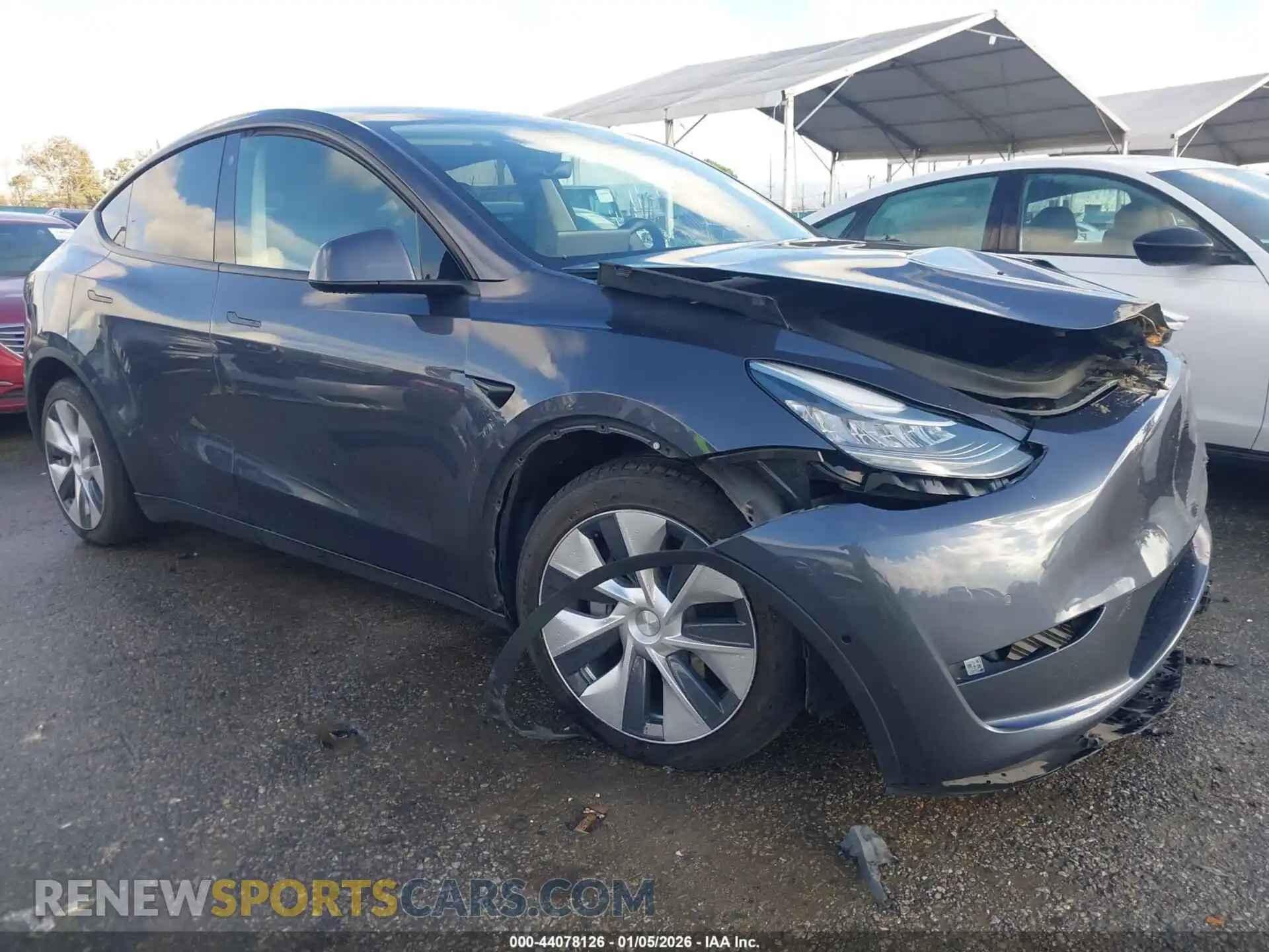 1 Photograph of a damaged car 5YJYGDEE0MF104652 TESLA MODEL Y 2021