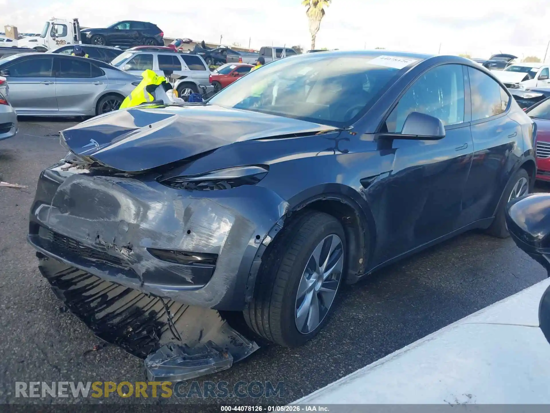 2 Photograph of a damaged car 5YJYGDEE0MF104652 TESLA MODEL Y 2021