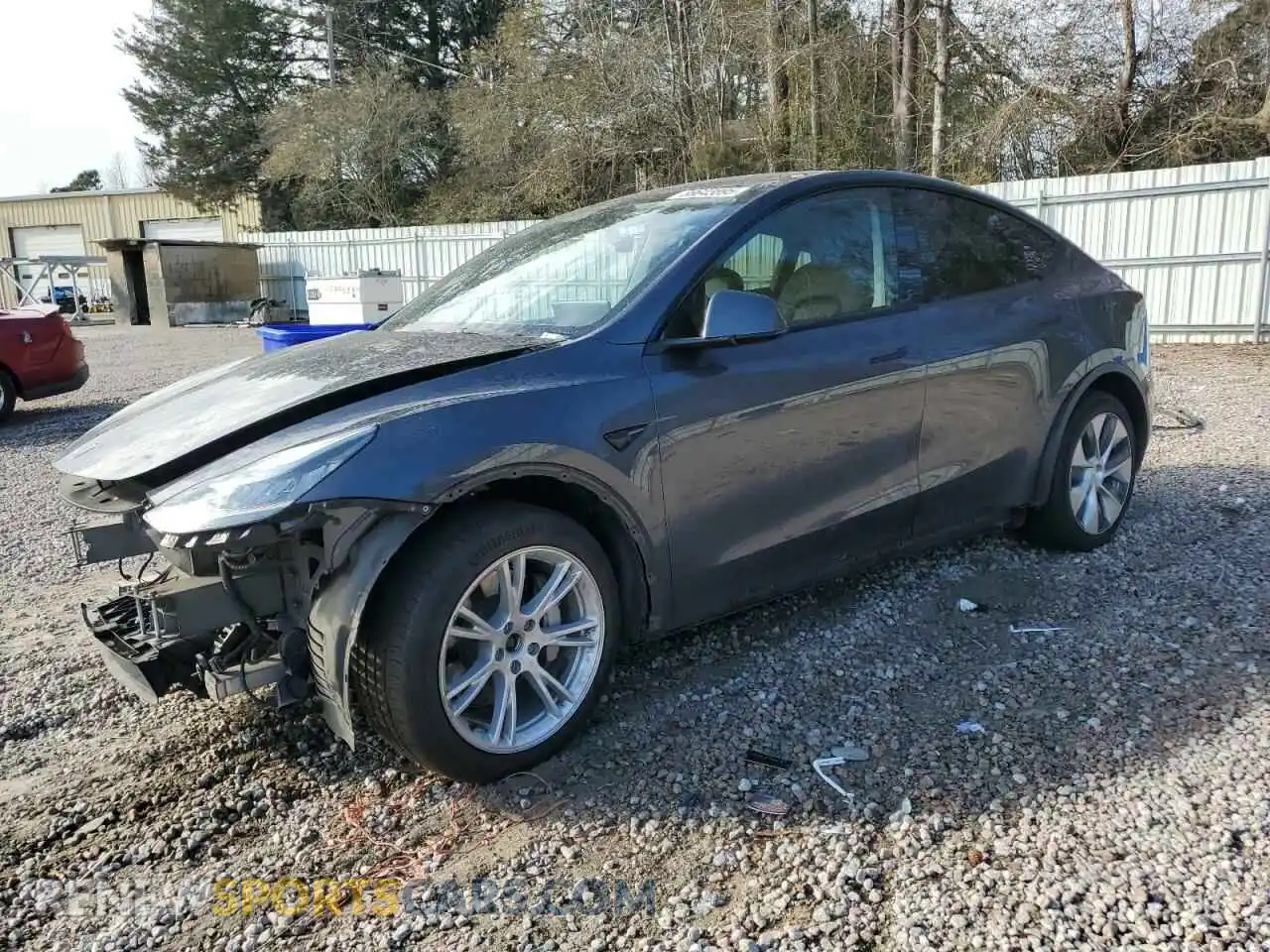 1 Photograph of a damaged car 5YJYGDEE0MF109849 TESLA MODEL Y 2021