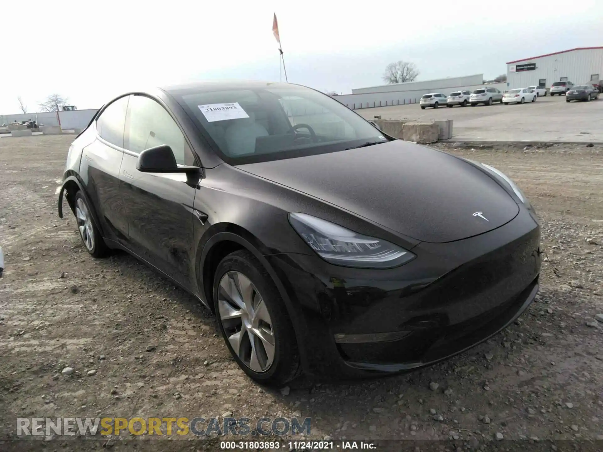 1 Photograph of a damaged car 5YJYGDEE0MF124027 TESLA MODEL Y 2021
